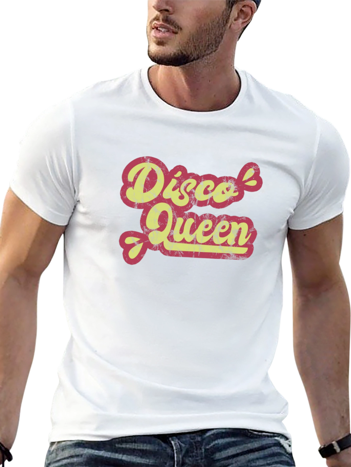 Disco Queen Retro Graphic Tee - Black