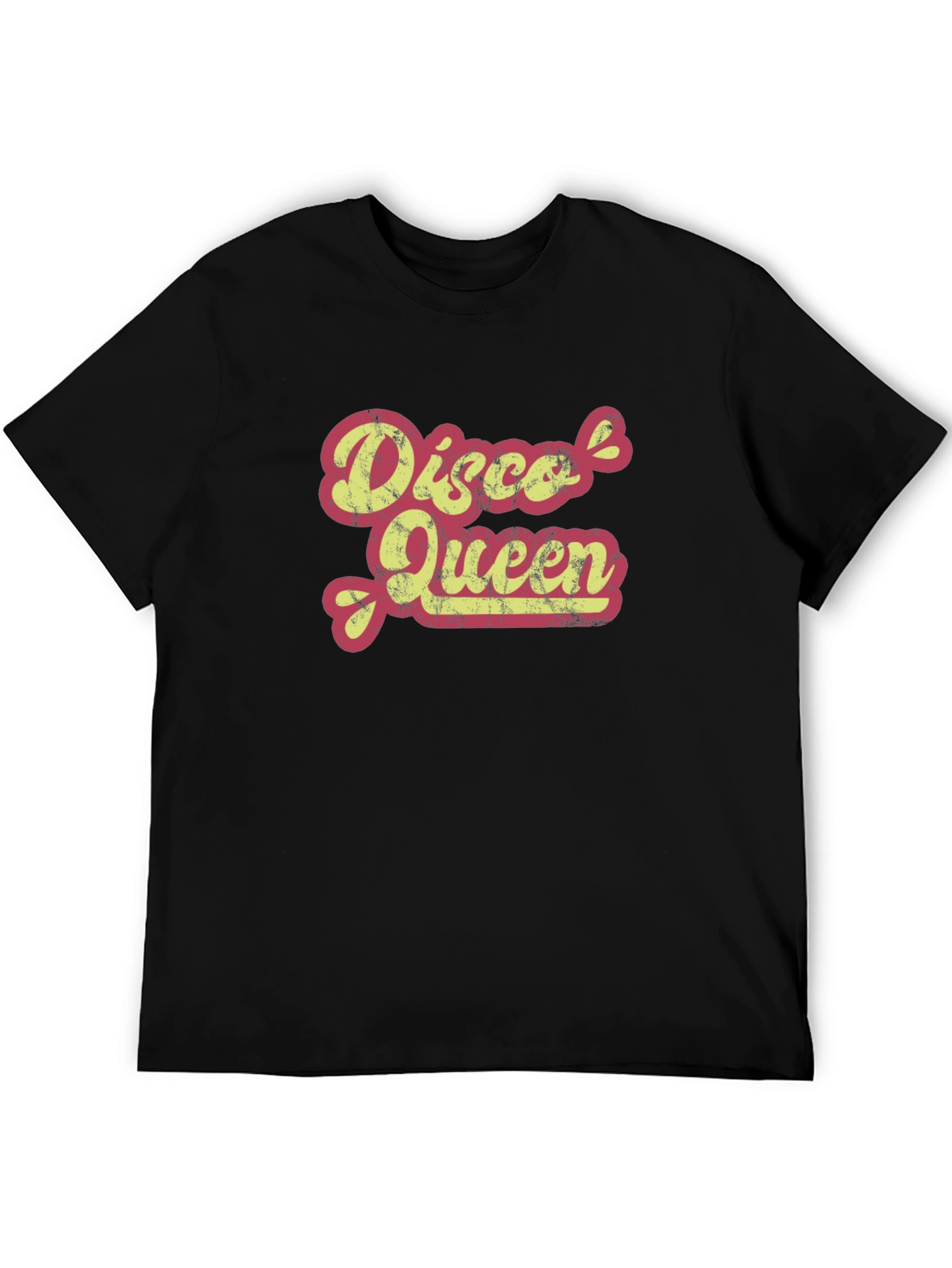Disco Queen Retro Graphic Tee - Black