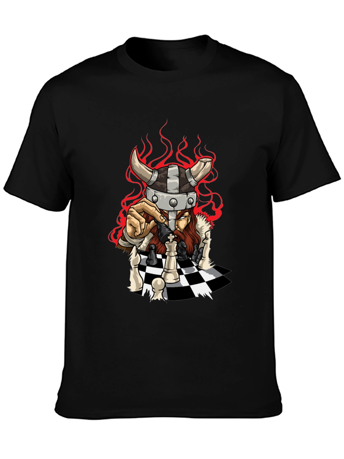 Viking Chess Master Graphic T-Shirt