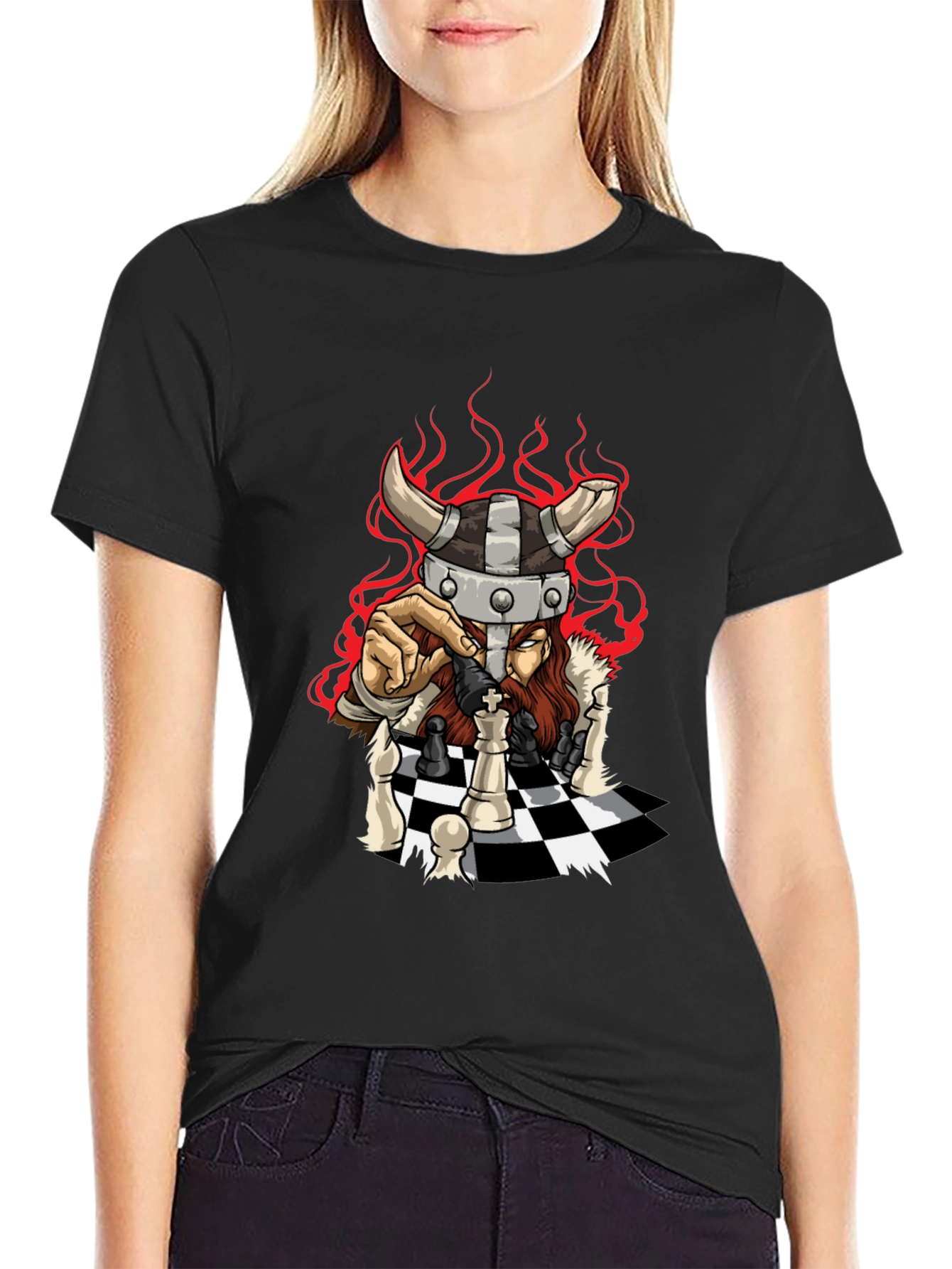 Viking Chess Master Graphic T-Shirt