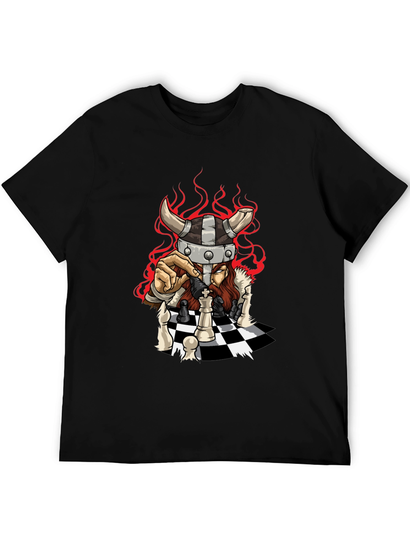 Viking Chess Master Graphic T-Shirt