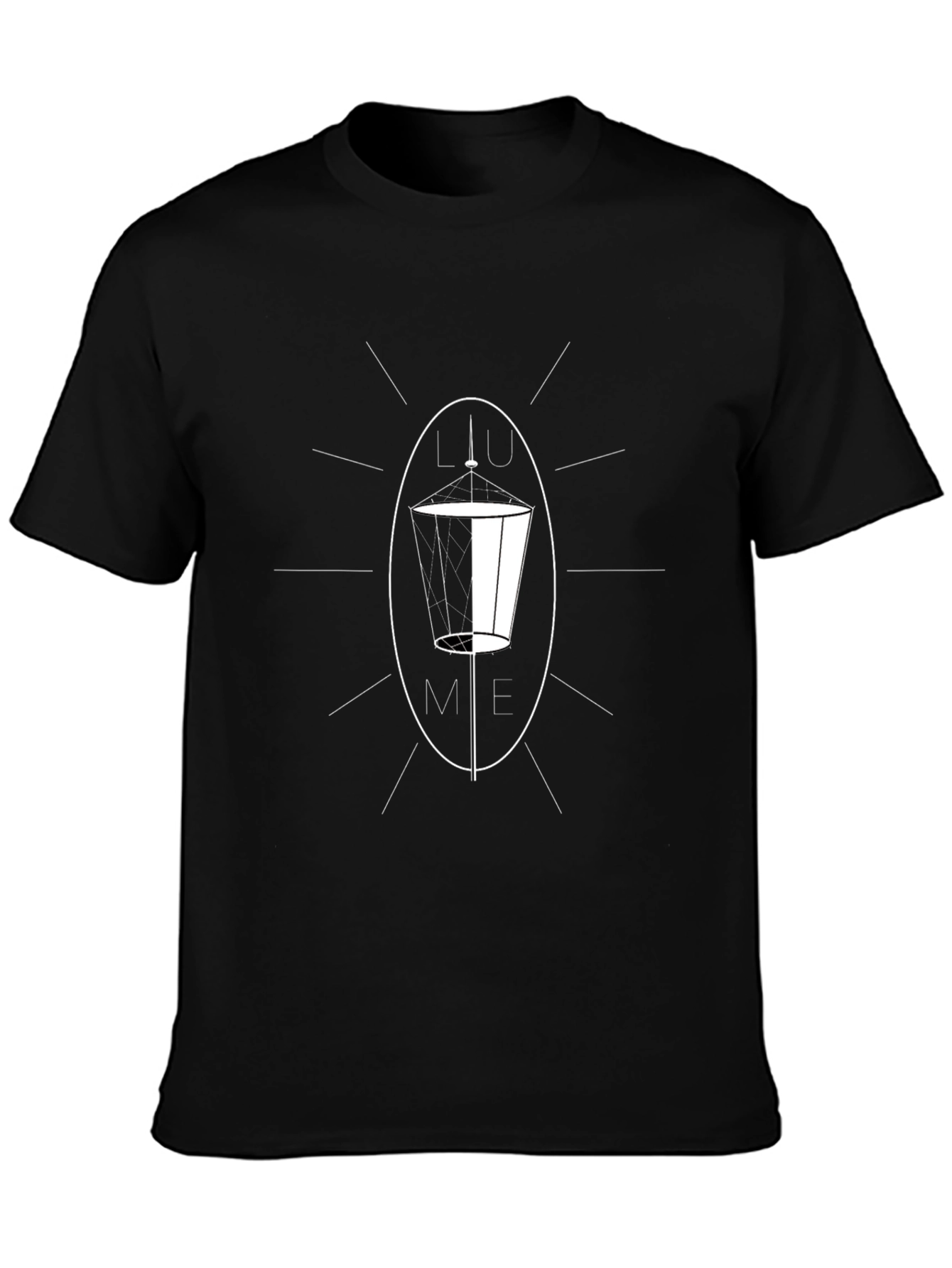 LIUME Graphic T-Shirt - Stylish Black Tee