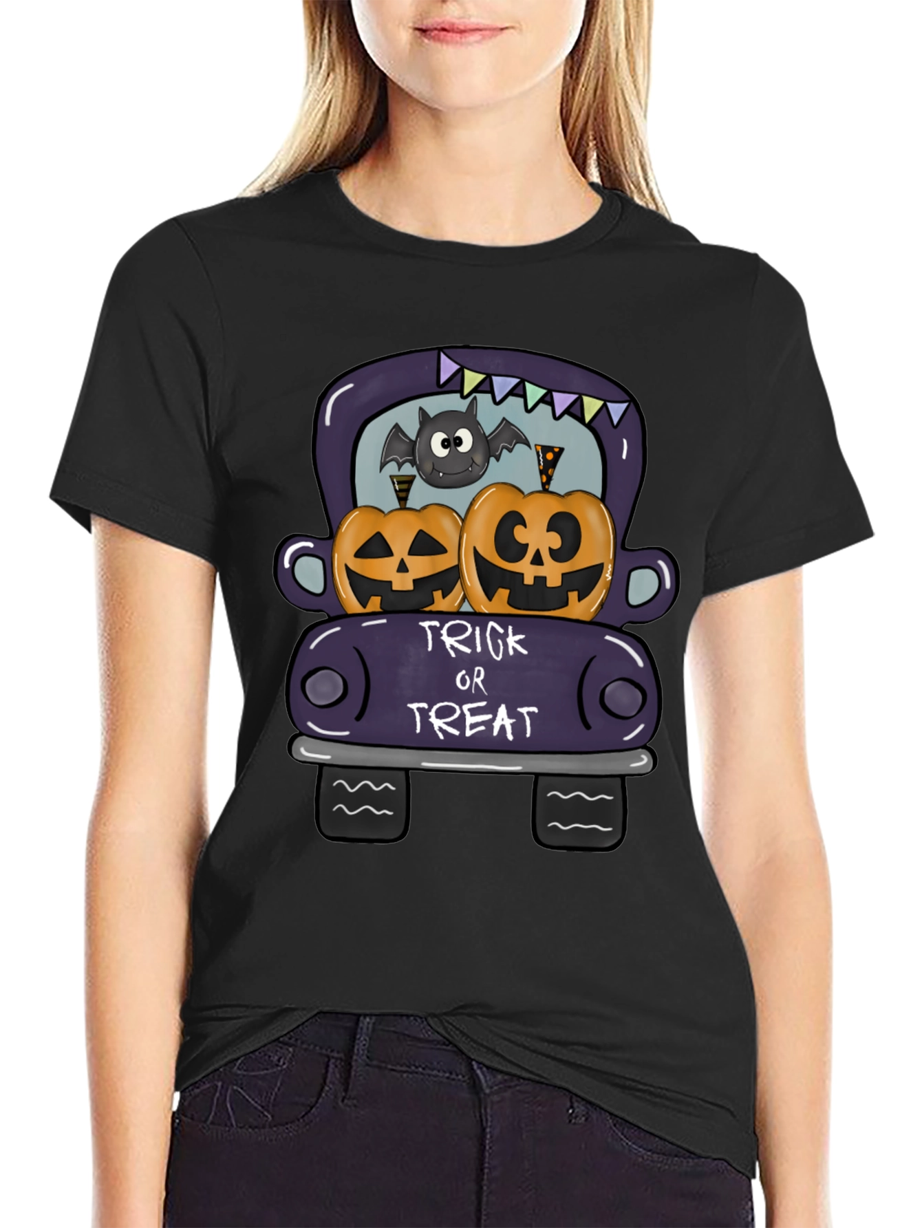 Halloween Truck Tee - Trick or Treat Pumpkins!