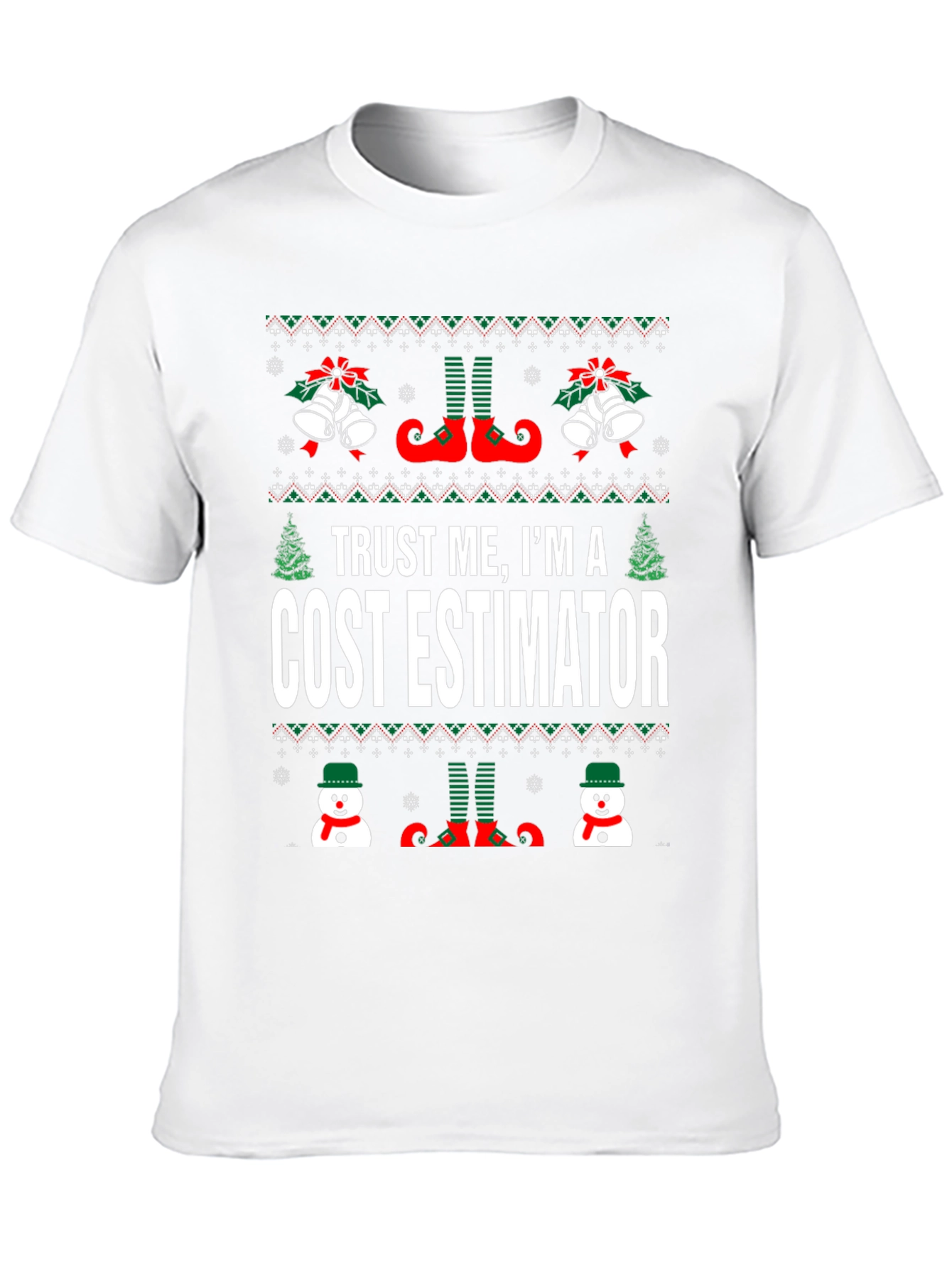 Cost Estimator Ugly Christmas T-Shirt