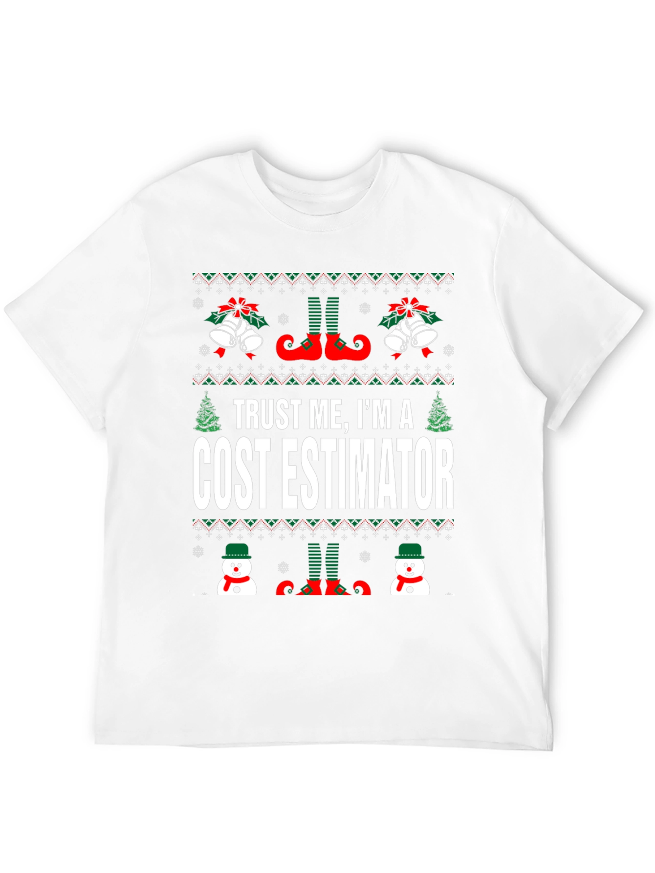 Cost Estimator Ugly Christmas T-Shirt