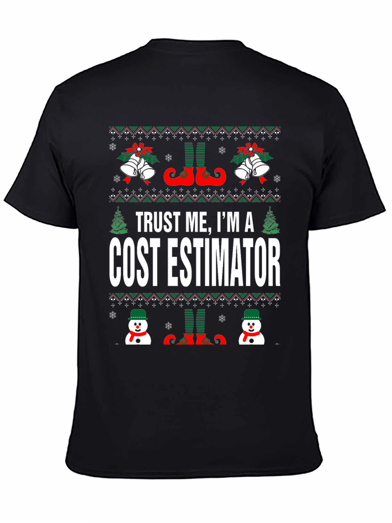 Cost Estimator Ugly Christmas T-Shirt