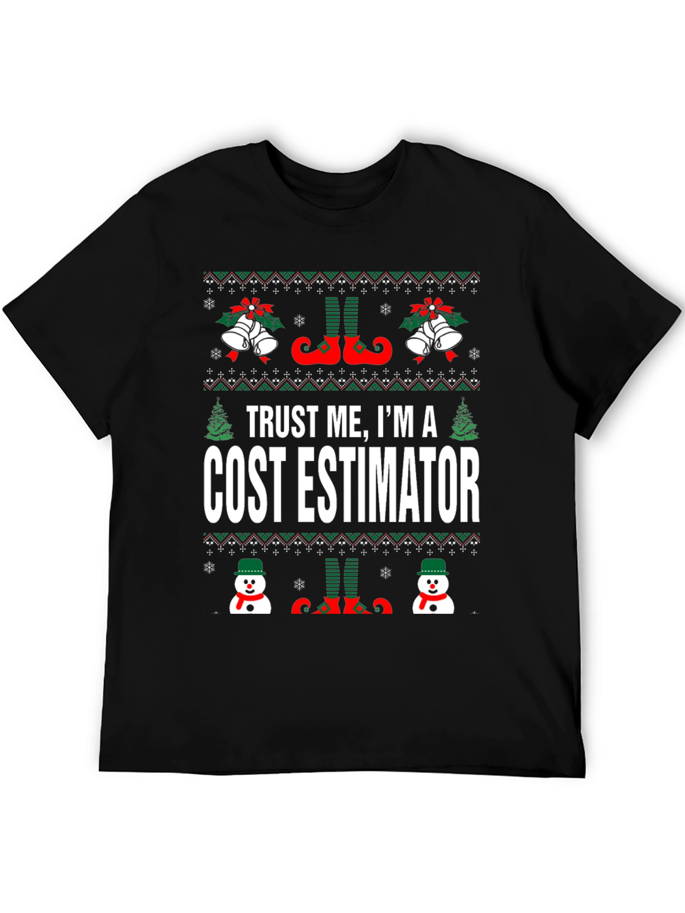 Cost Estimator Ugly Christmas T-Shirt