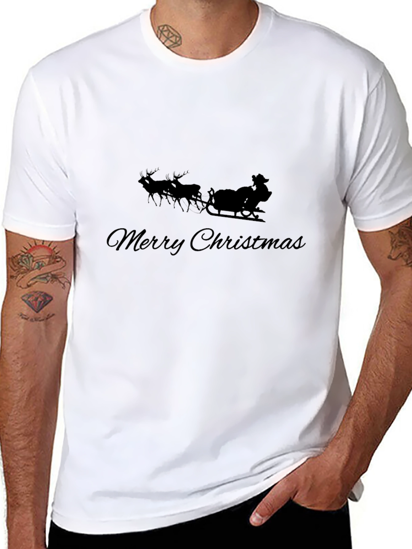 Merry Christmas Santa Sleigh T-Shirt
