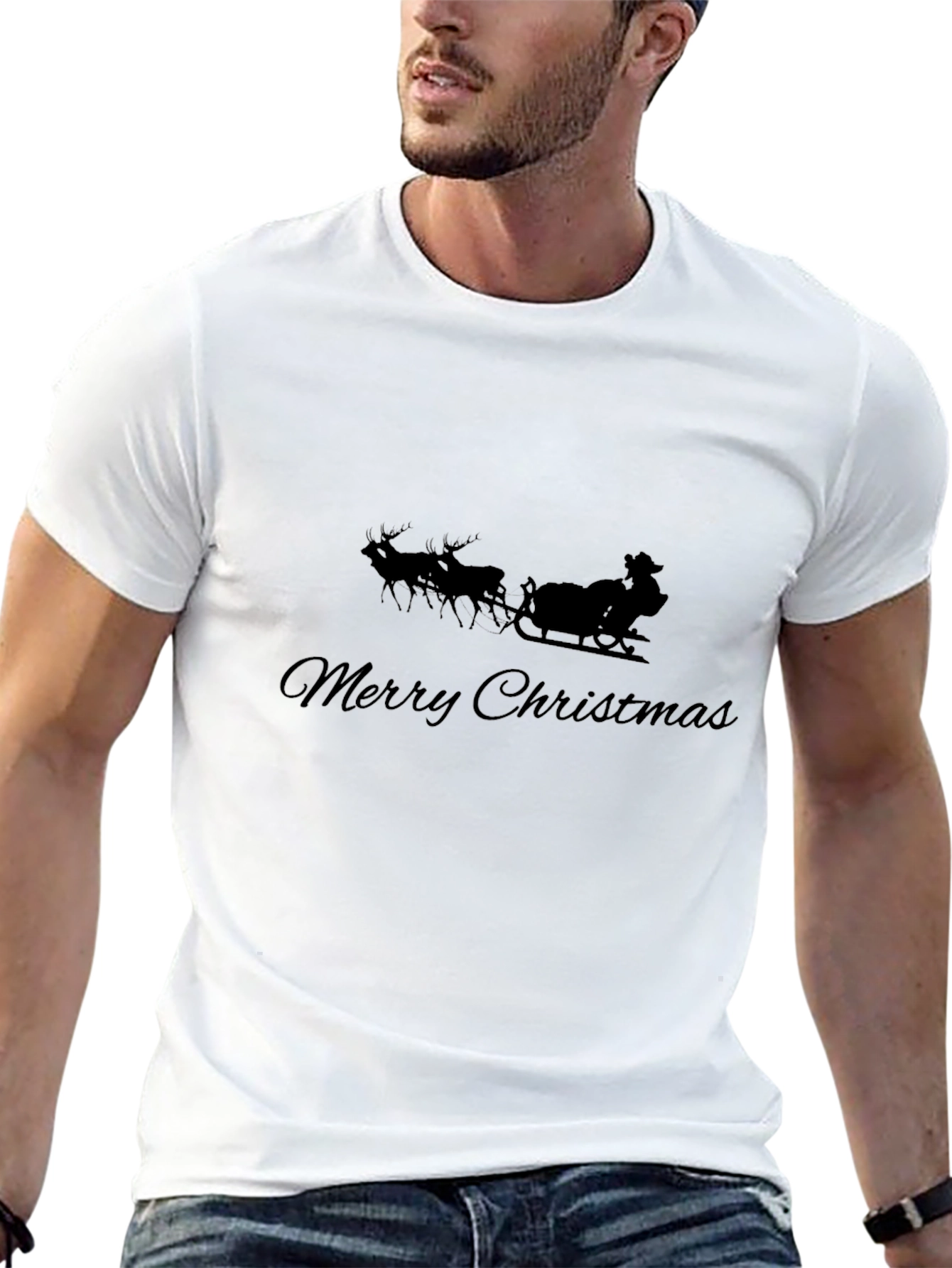 Merry Christmas Santa Sleigh T-Shirt