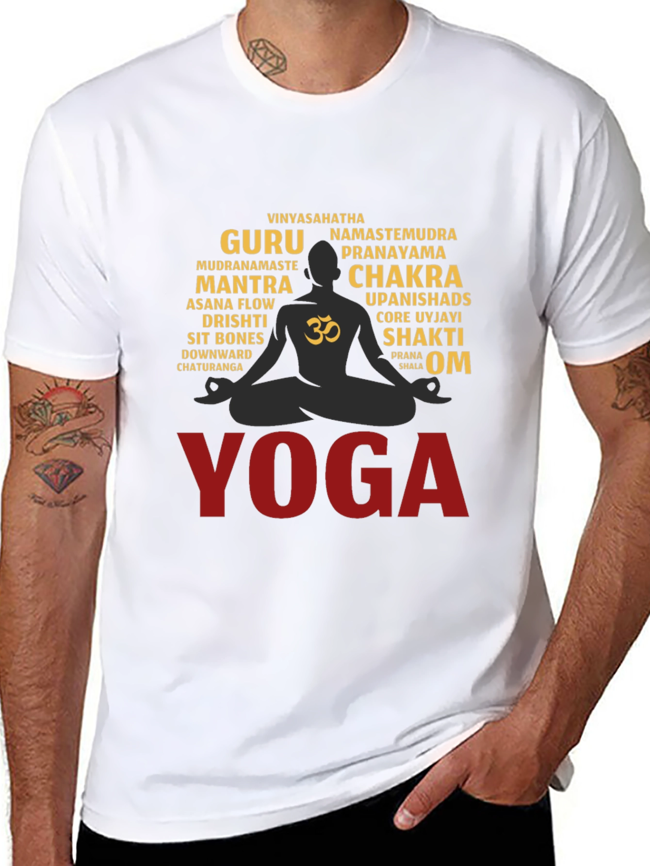 Yoga Word Art T-Shirt