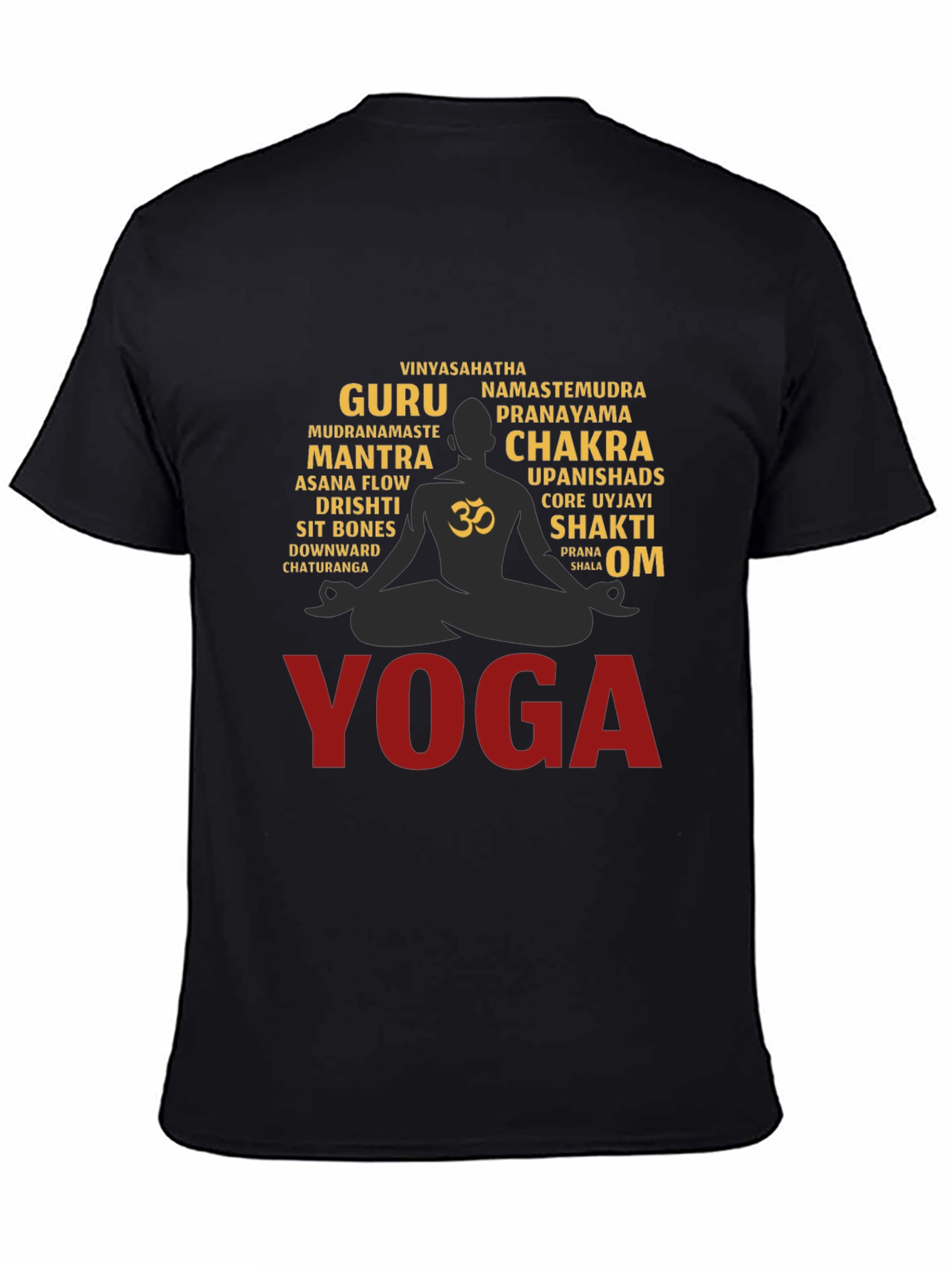 Yoga Word Art T-Shirt