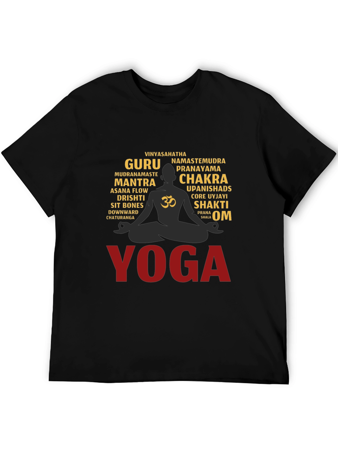 Yoga Word Art T-Shirt