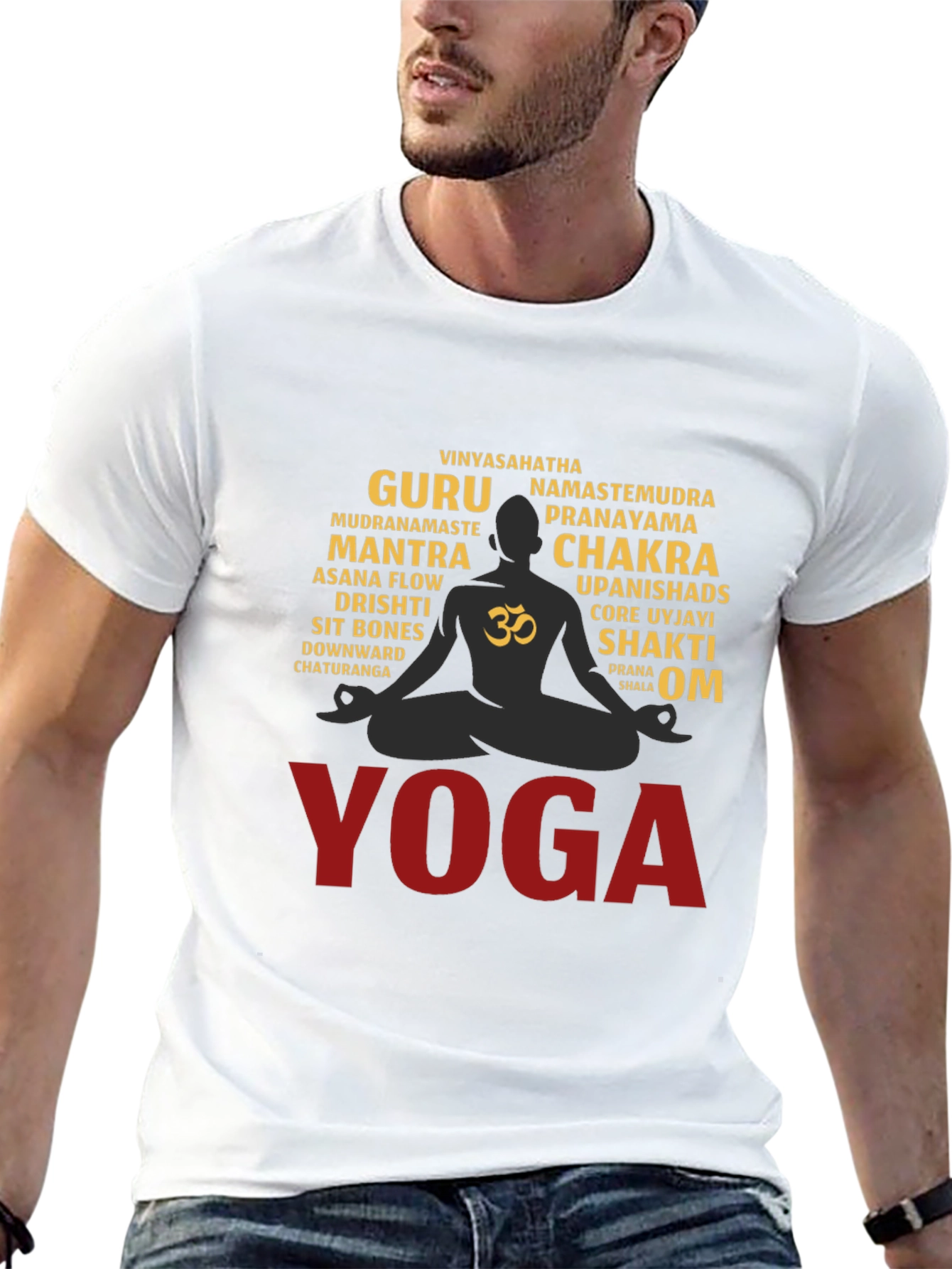 Yoga Word Art T-Shirt
