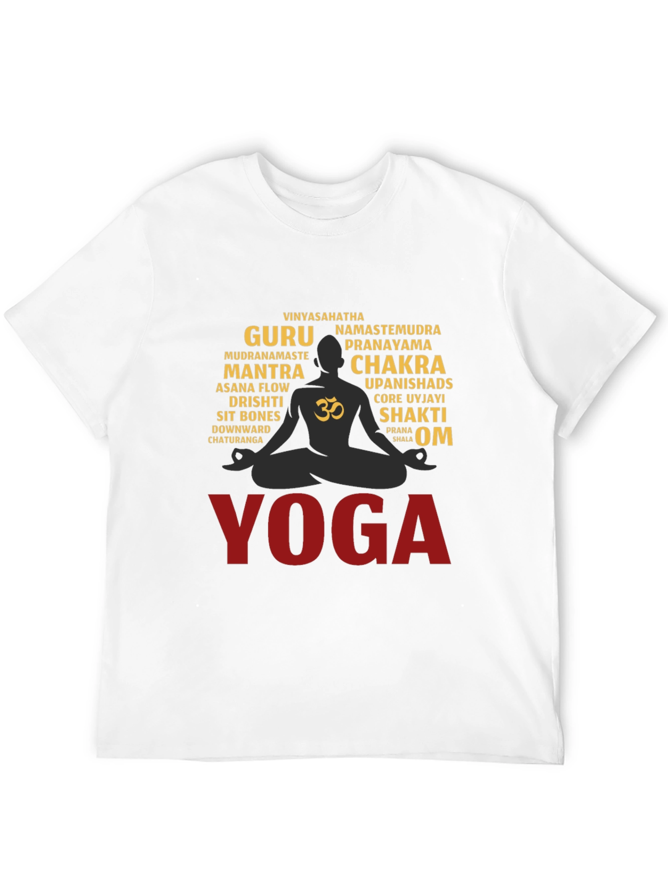 Yoga Word Art T-Shirt
