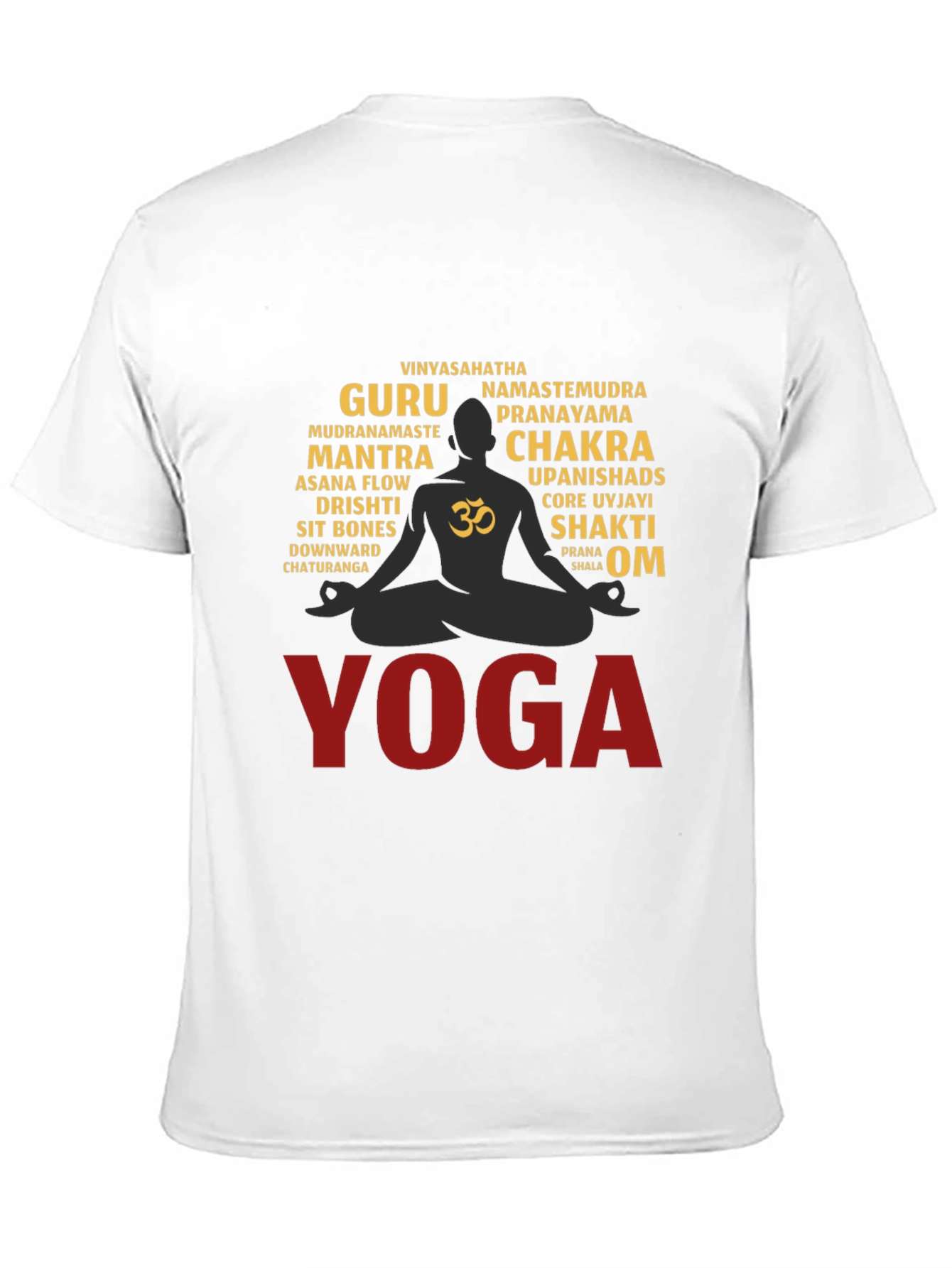 Yoga Word Art T-Shirt