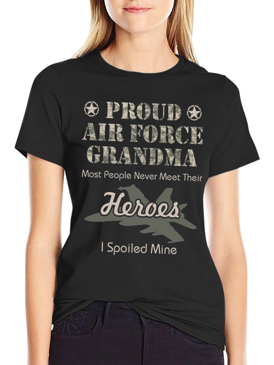 Proud Air Force Grandma Graphic T-Shirt