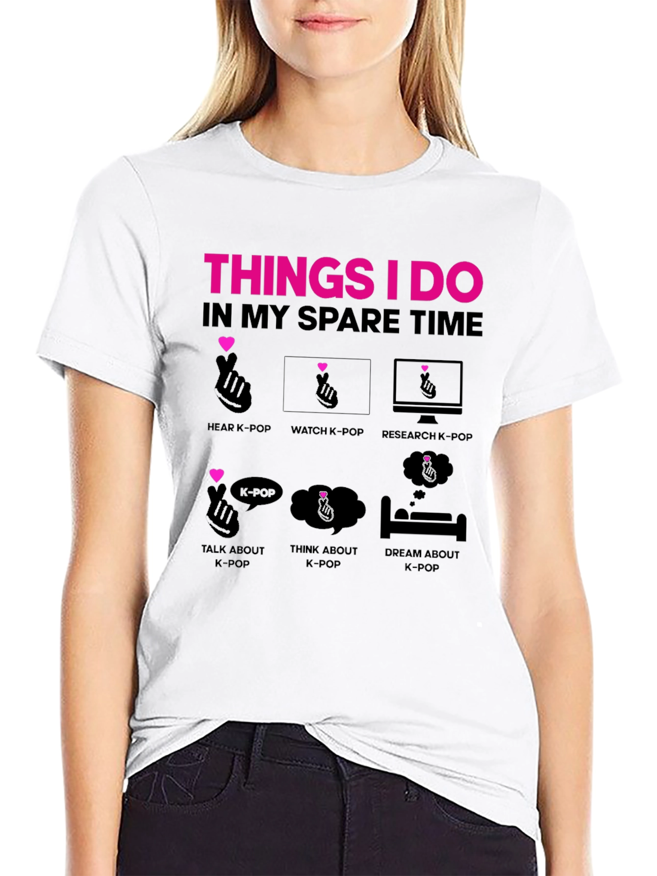 K-Pop Fan T-Shirt - Spare Time Activities