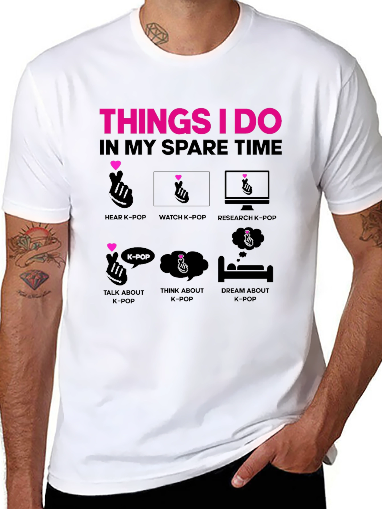 K-Pop Fan T-Shirt - Spare Time Activities