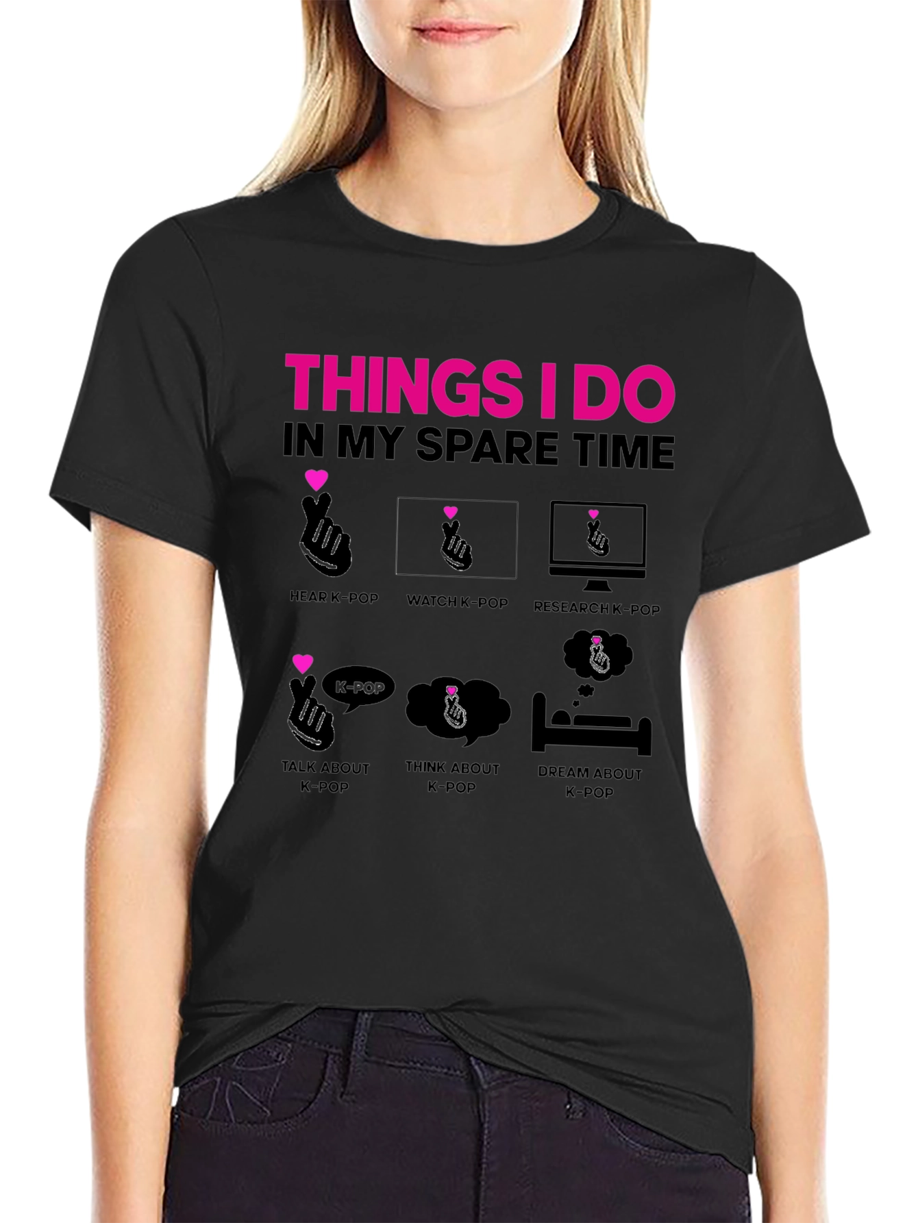 K-Pop Fan T-Shirt - Spare Time Activities