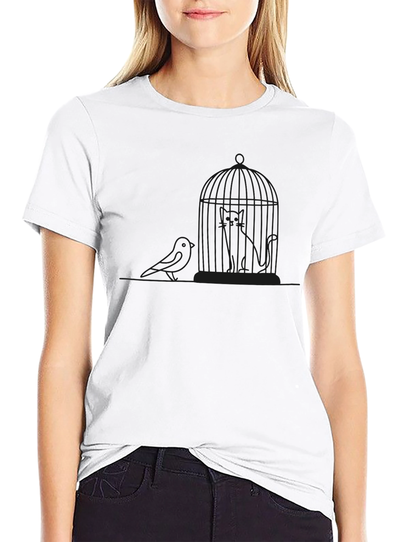 Birdcage Graphic Tee - Unisex Relaxed Fit