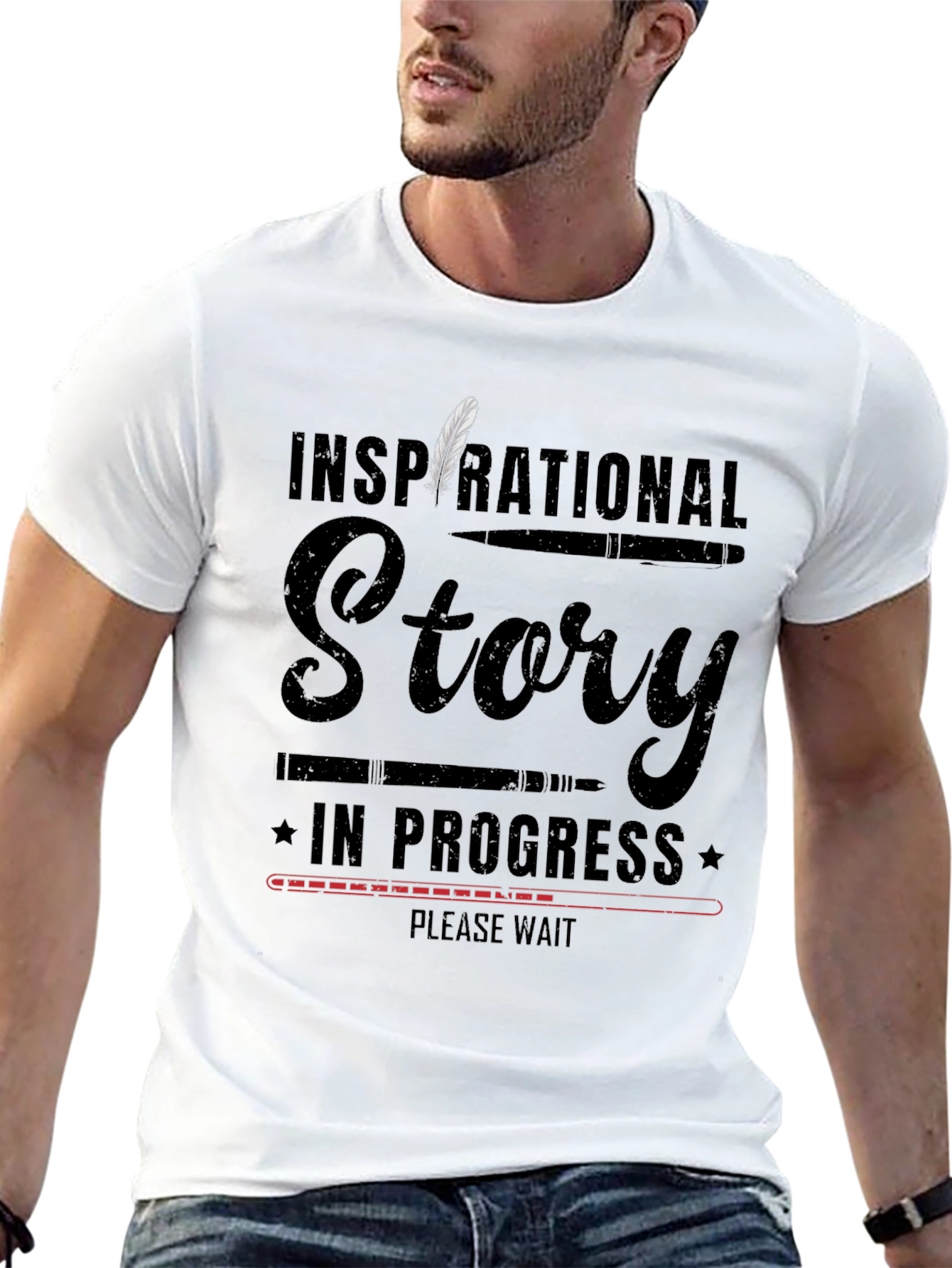 Inspirational Story in Progress Graphic T-Shirt