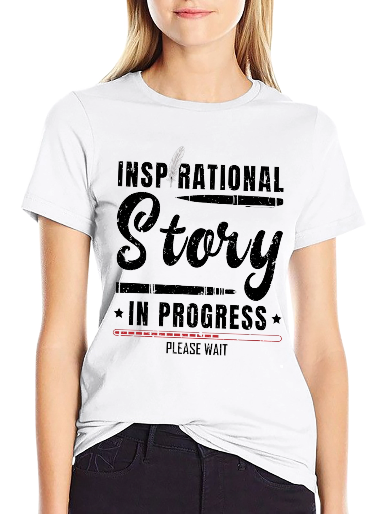 Inspirational Story in Progress Graphic T-Shirt