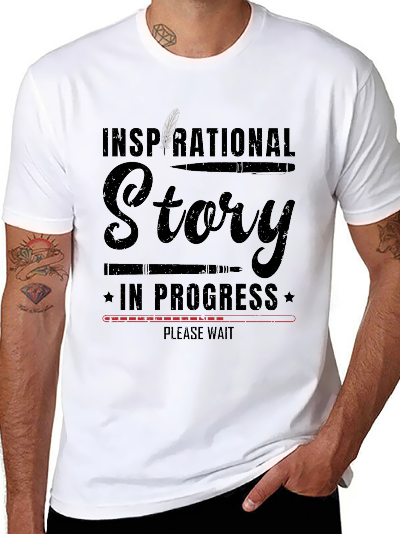Inspirational Story in Progress Graphic T-Shirt