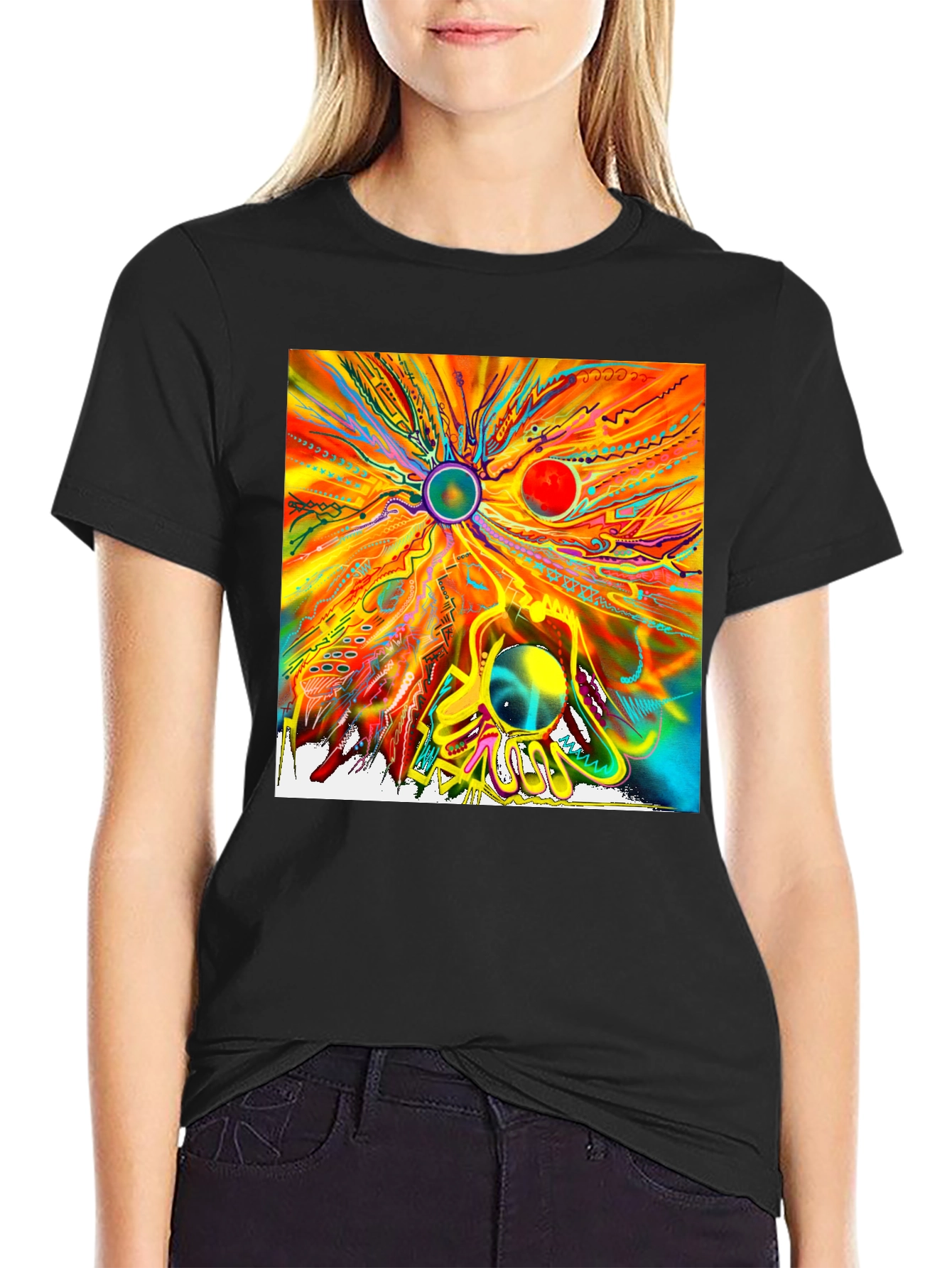 Abstract Art Graphic T-Shirt - Unique Design Tee