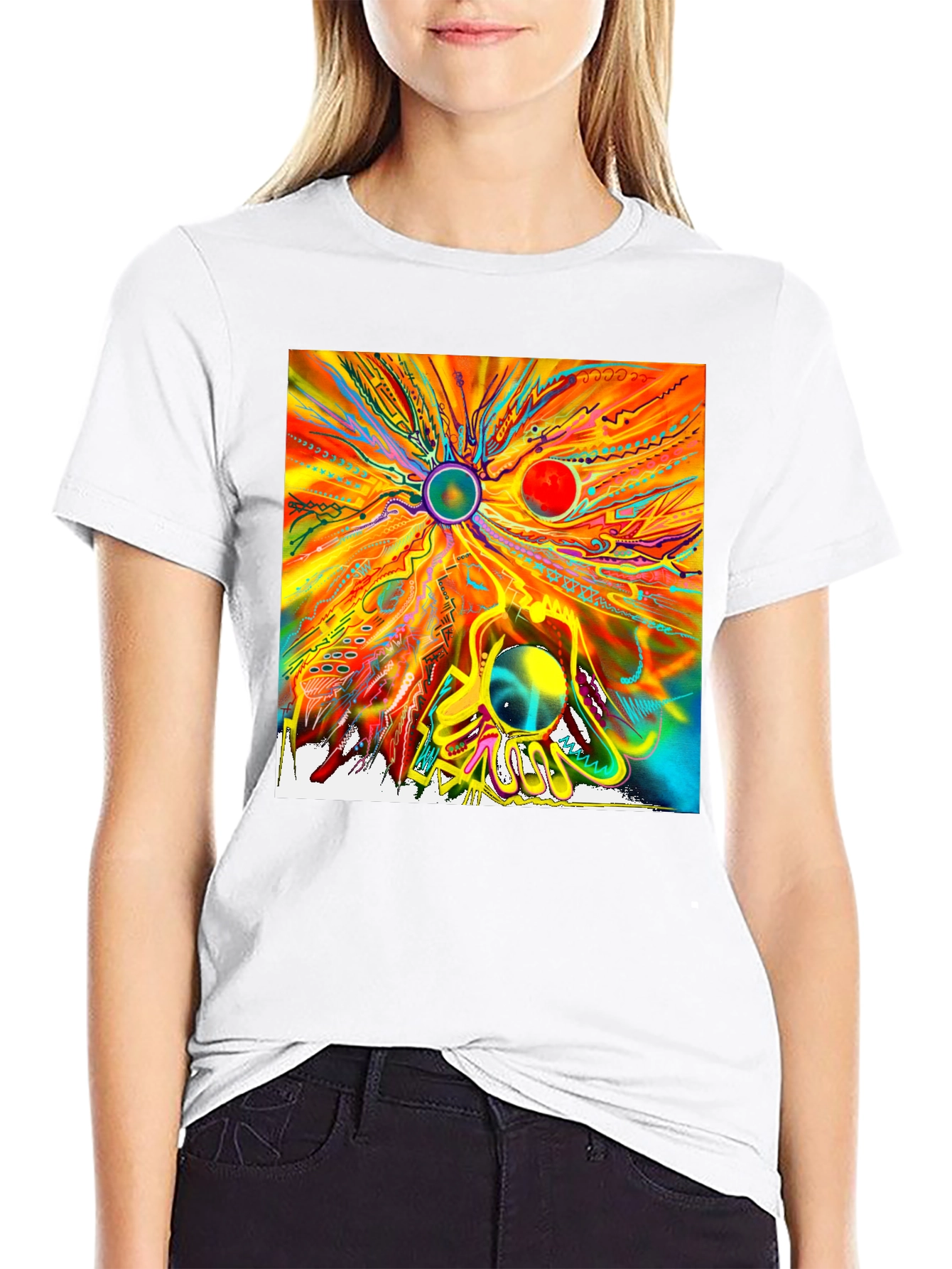 Abstract Art Graphic T-Shirt - Unique Design Tee