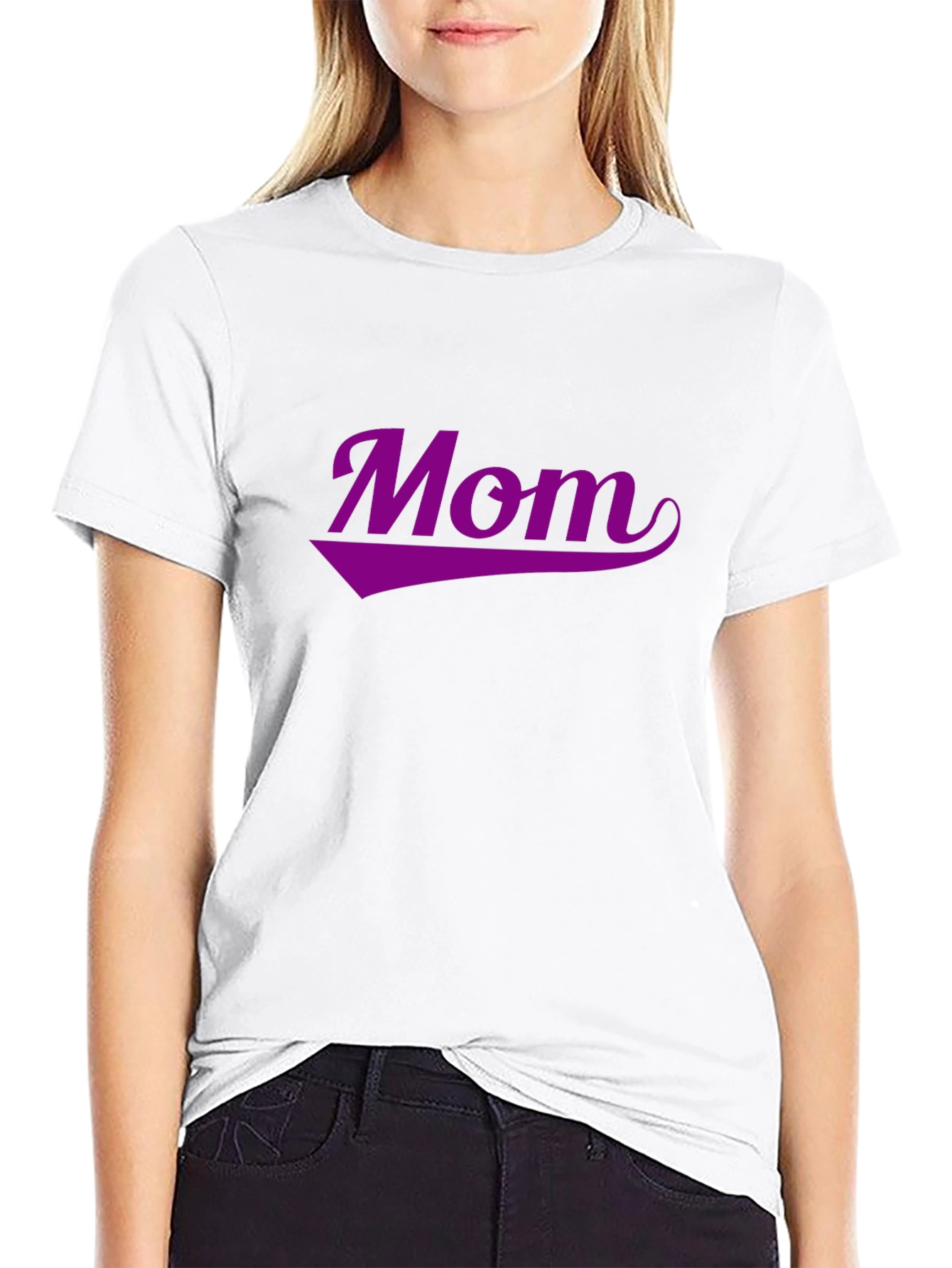 Stylish Mom Graphic Tee - Black Casual T-Shirt