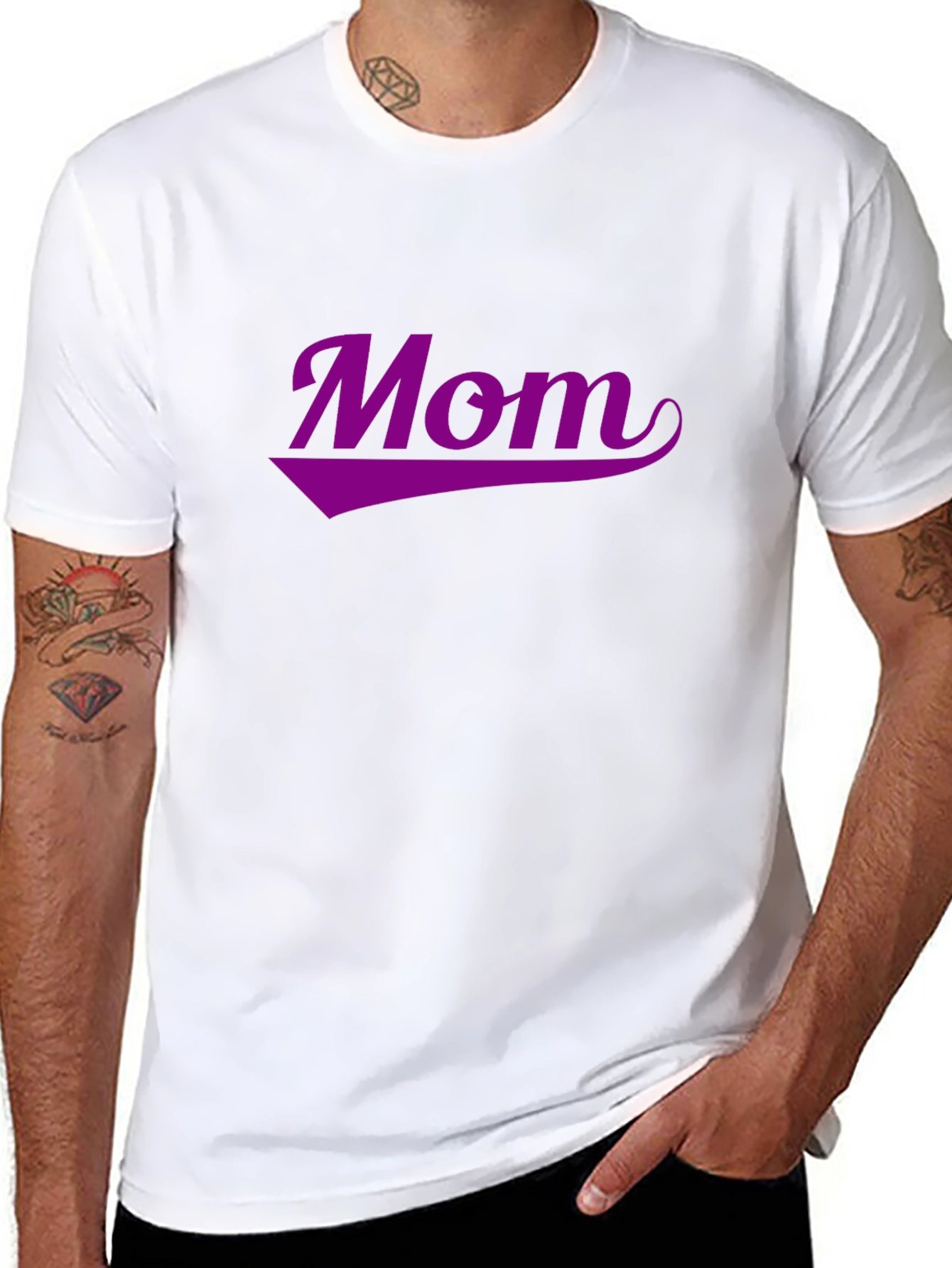 Stylish Mom Graphic Tee - Black Casual T-Shirt