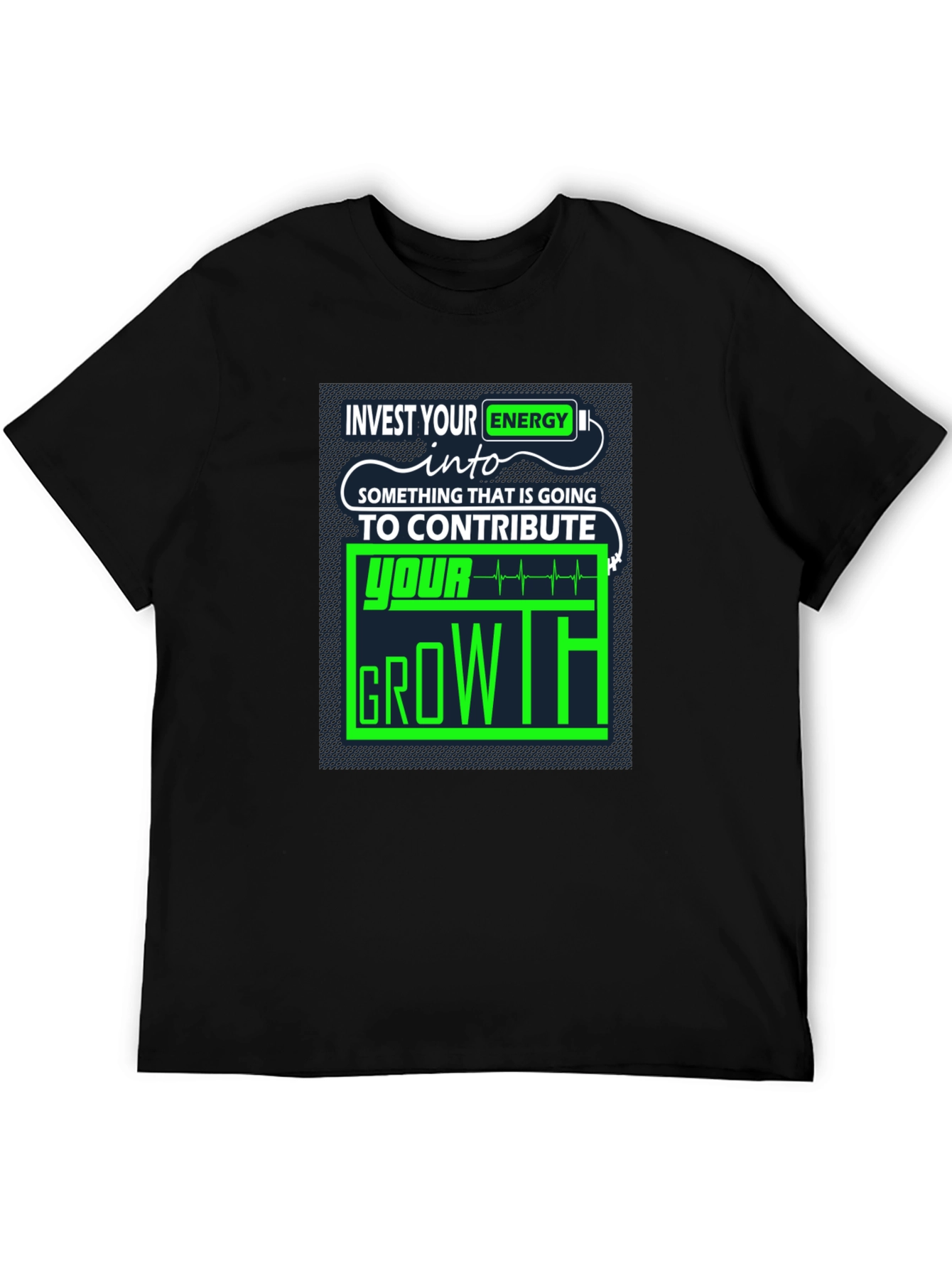 Invest Energy Graphic Tee - Motivational Growth T-Shirt