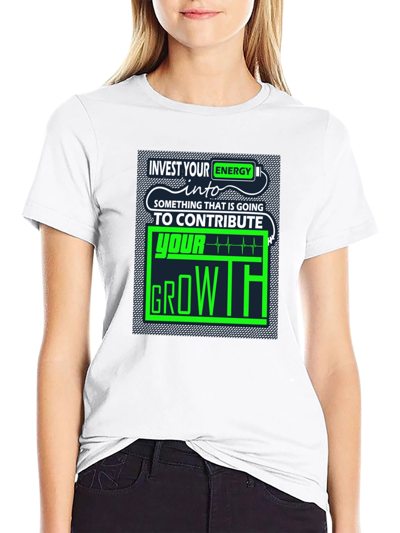 Invest Energy Graphic Tee - Motivational Growth T-Shirt