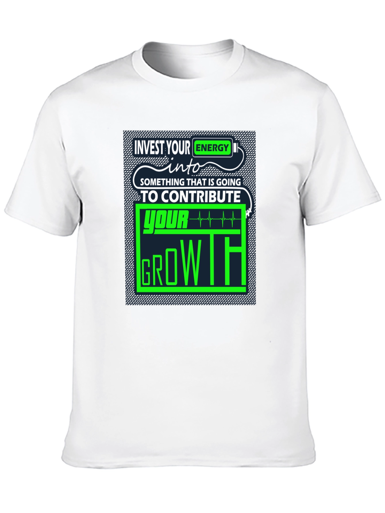 Invest Energy Graphic Tee - Motivational Growth T-Shirt