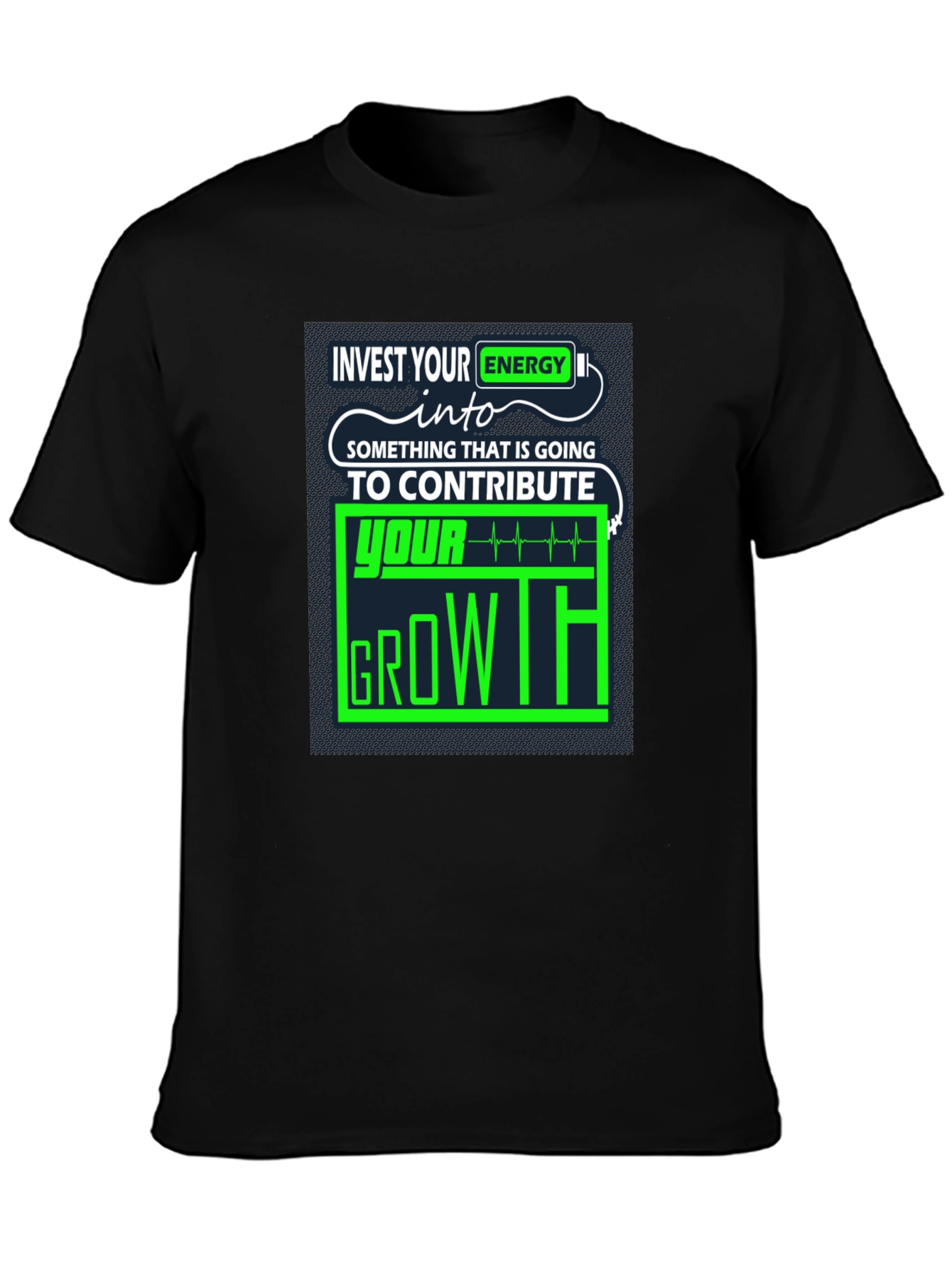 Invest Energy Graphic Tee - Motivational Growth T-Shirt