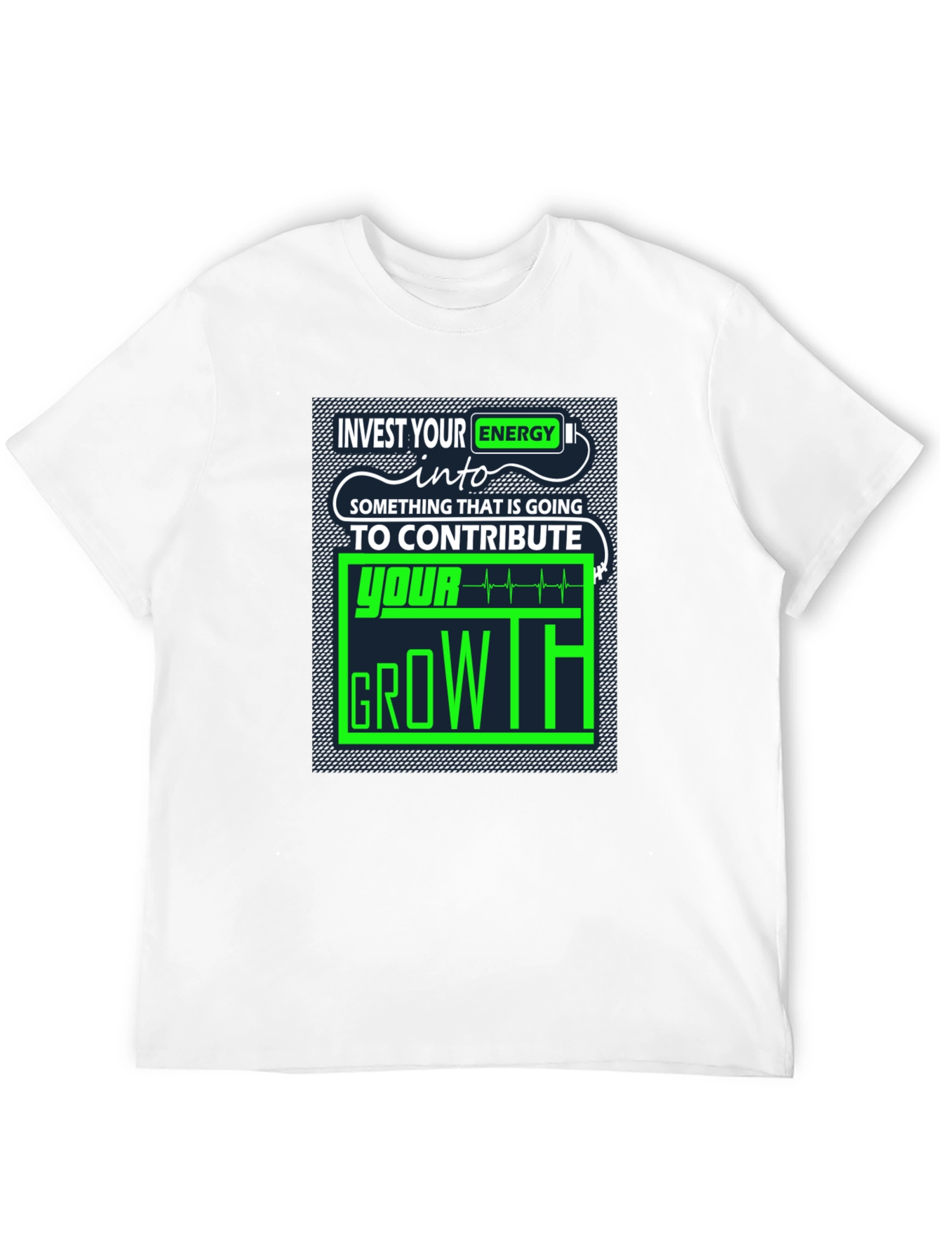 Invest Energy Graphic Tee - Motivational Growth T-Shirt