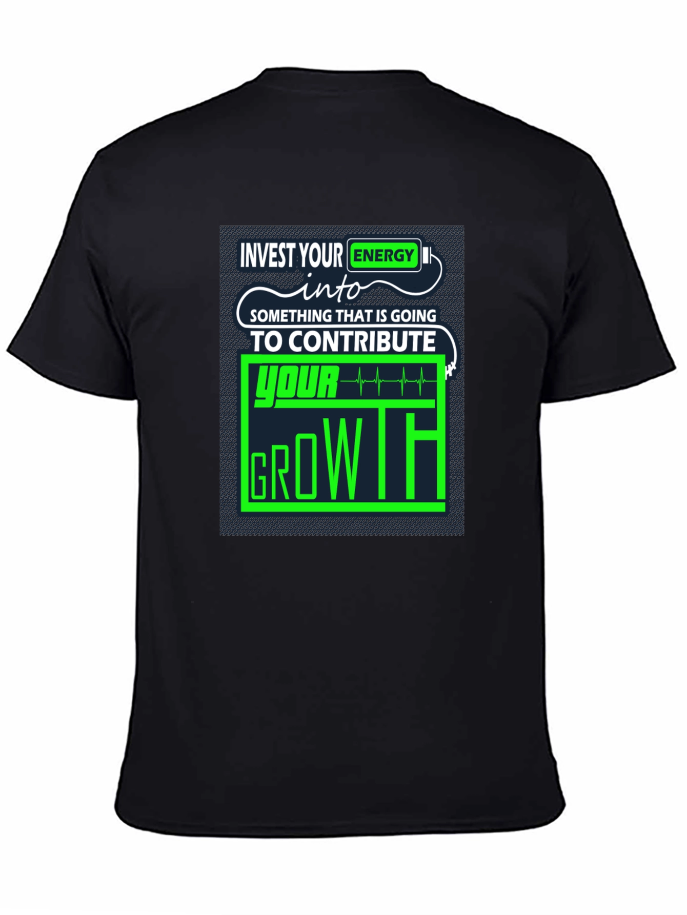 Invest Energy Graphic Tee - Motivational Growth T-Shirt