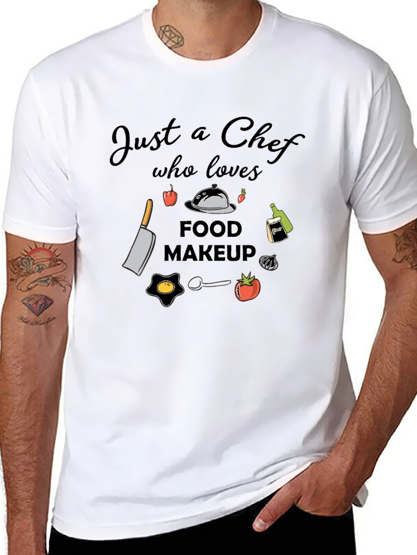 Chef Food Makeup T-Shirt