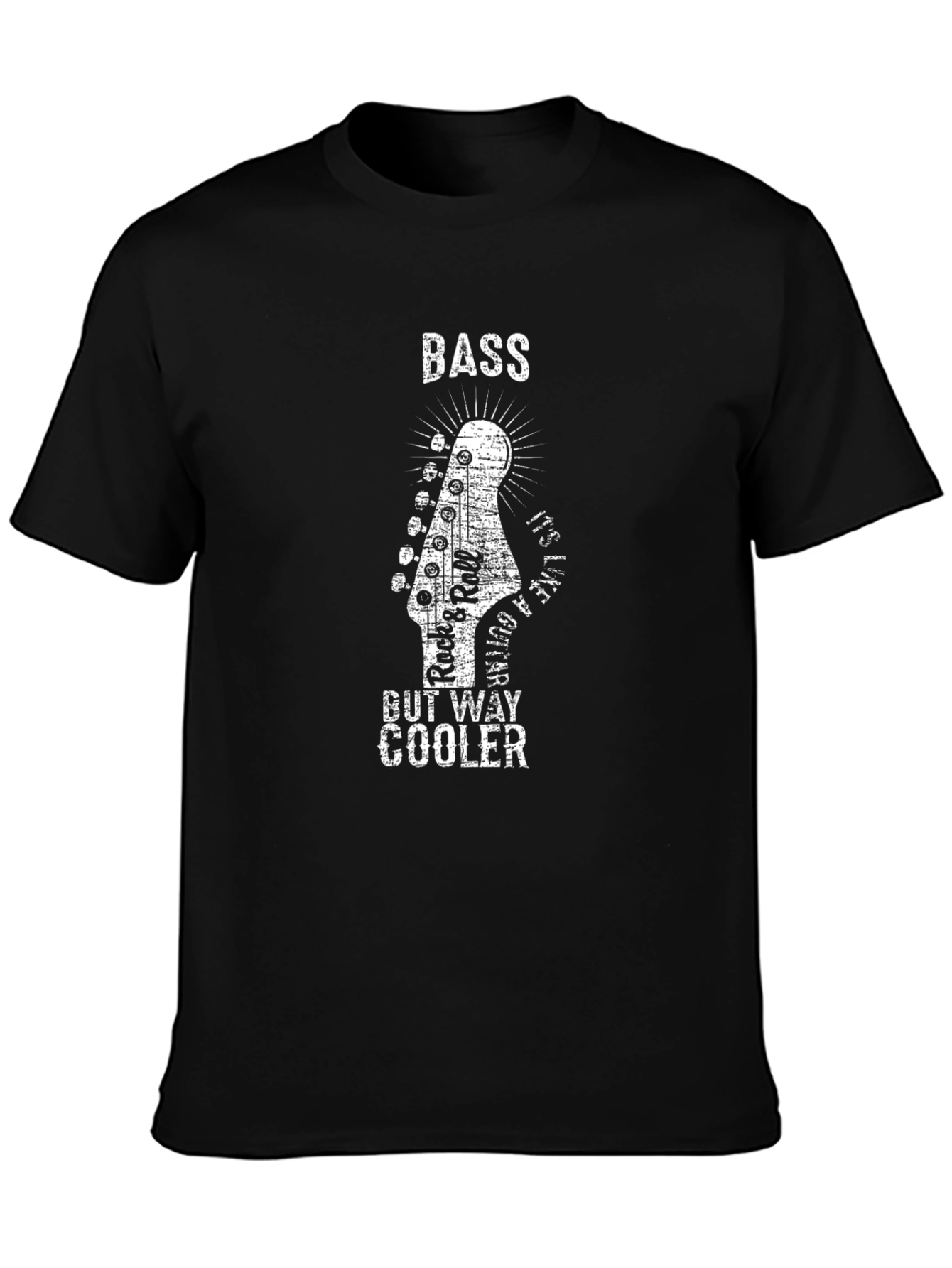 Bass Guitar T-Shirt - Rock and Roll Style
