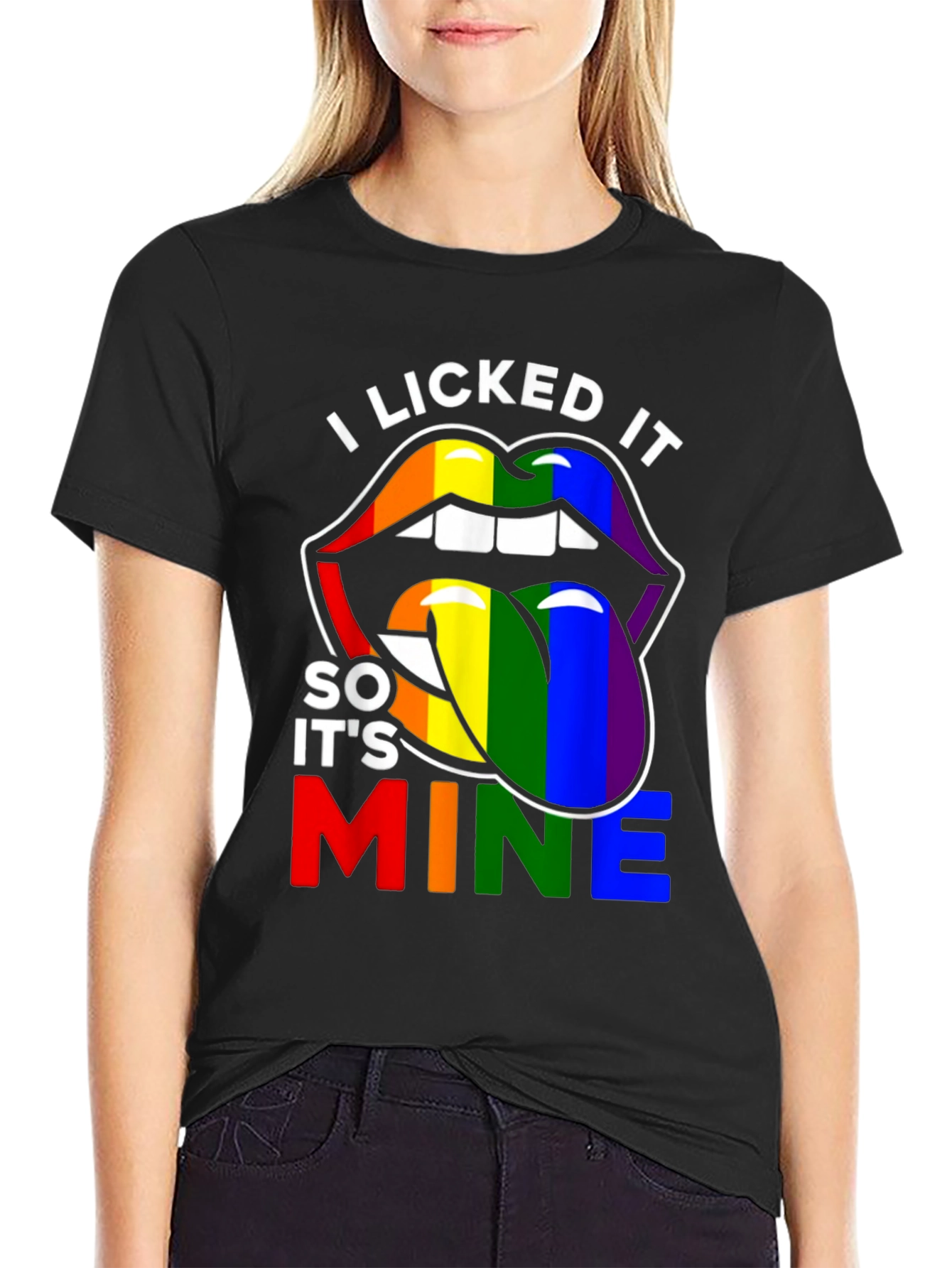 I Licked It So Its Mine Pride T-Shirt