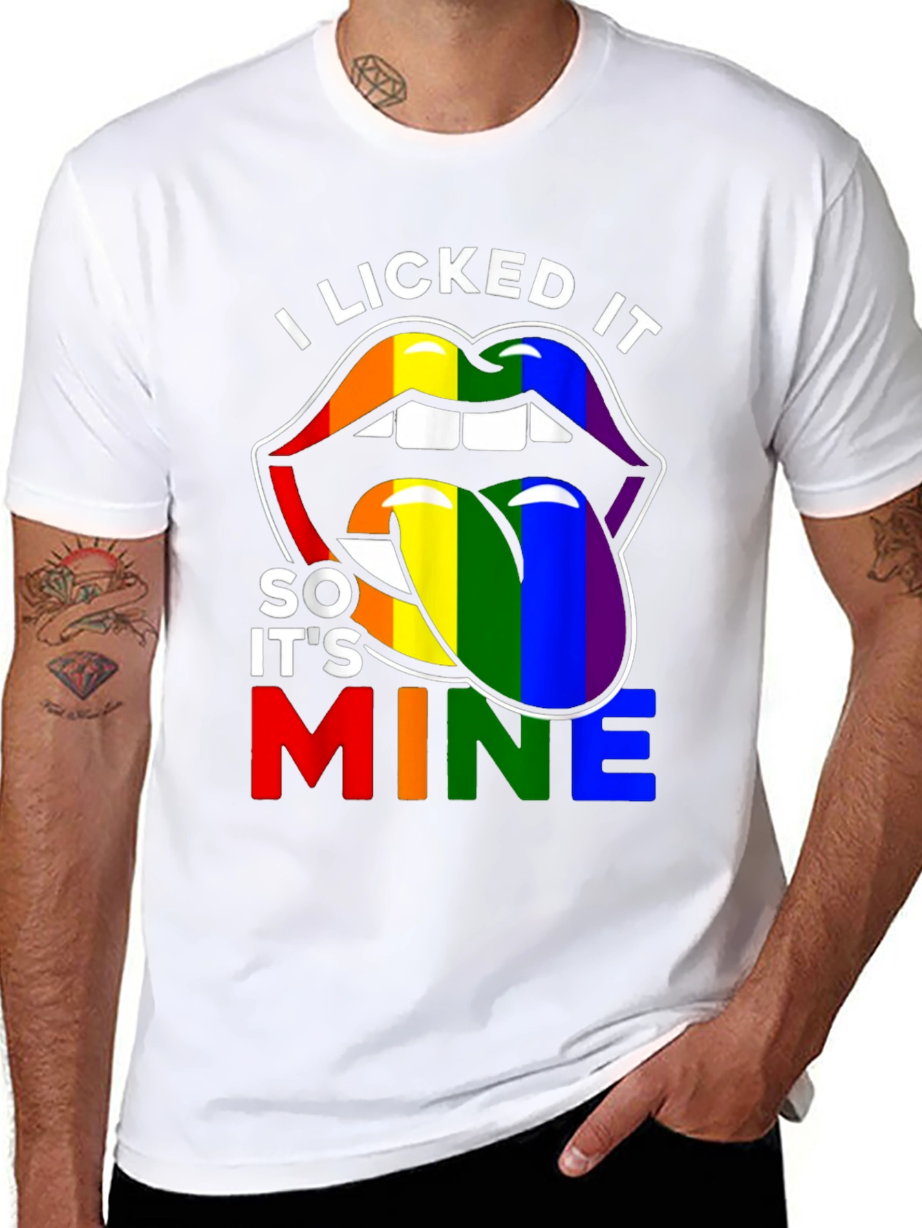 I Licked It So Its Mine Pride T-Shirt