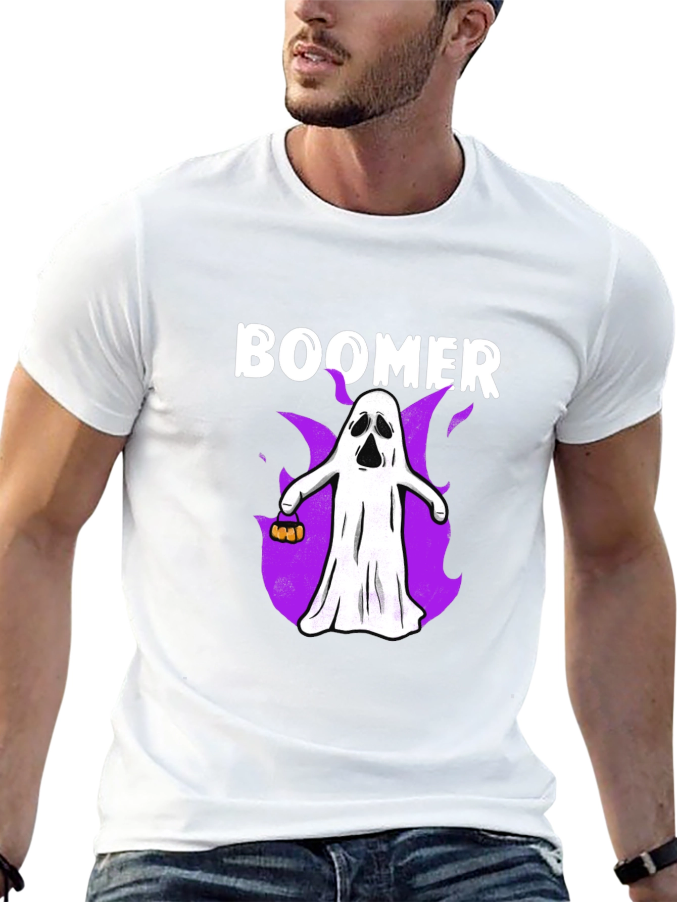Boomer Ghost Halloween T-Shirt