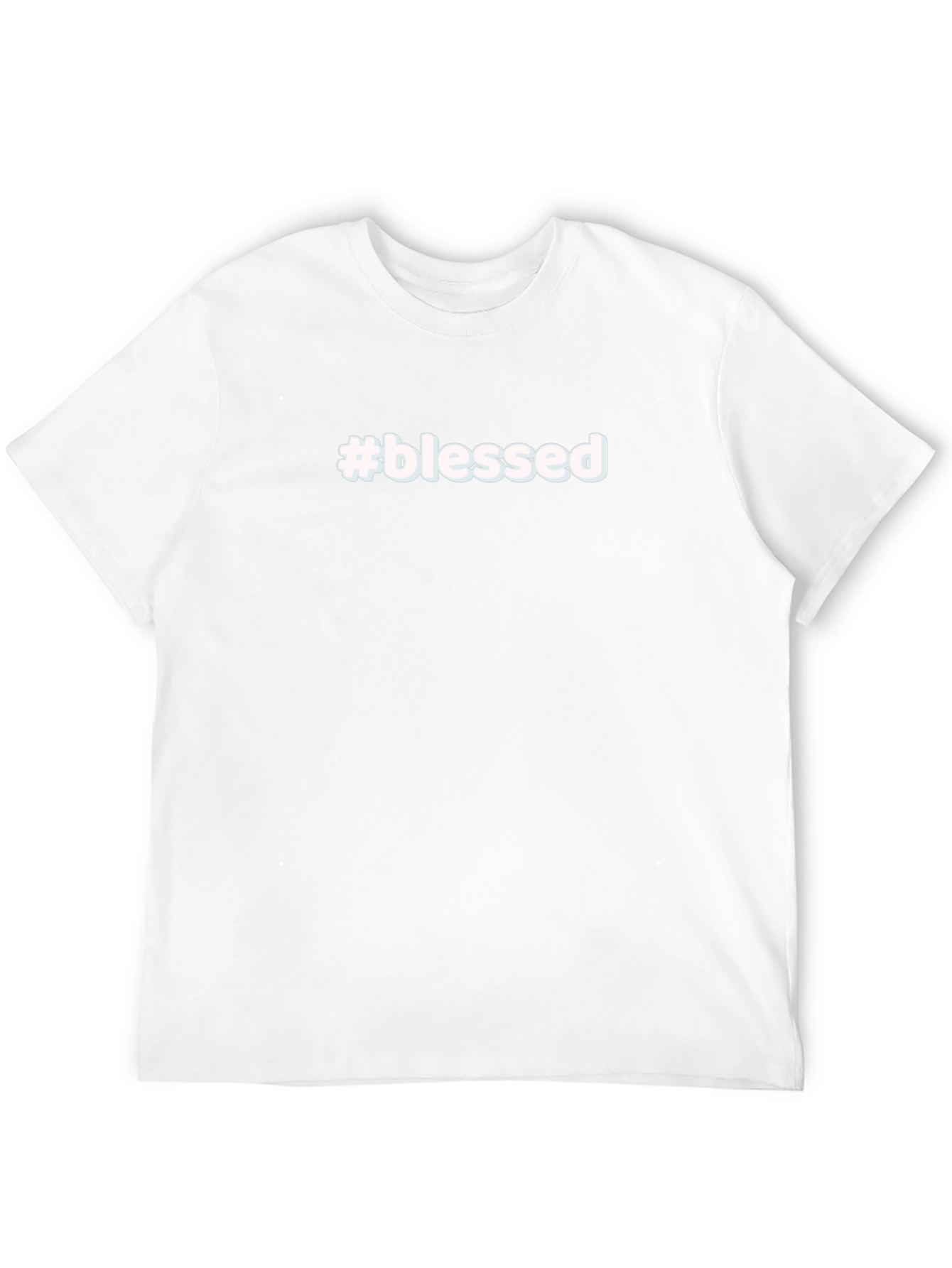 #blessed Black Graphic Tee - Soft Cotton Casual Shirt