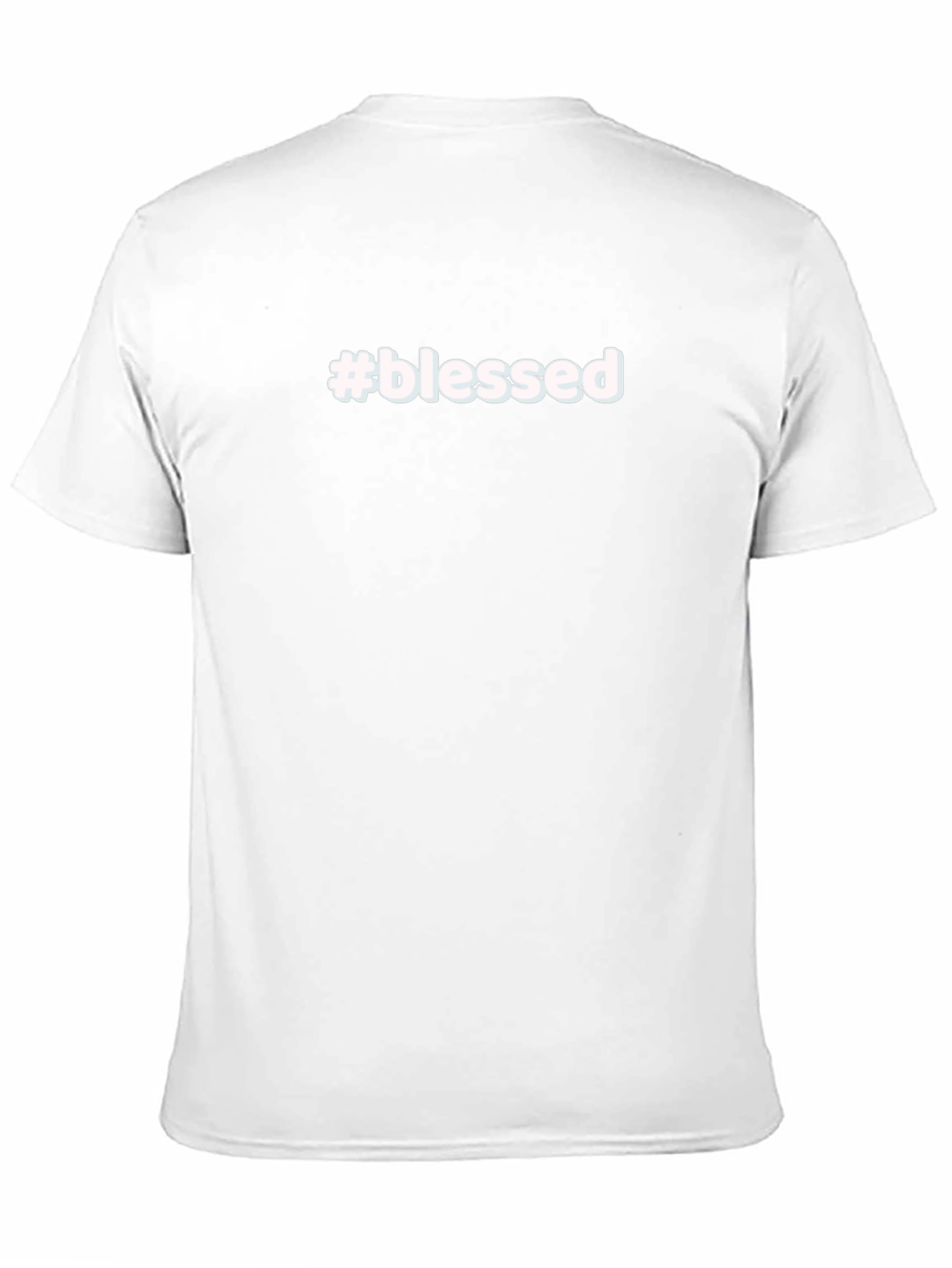 #blessed Black Graphic Tee - Soft Cotton Casual Shirt