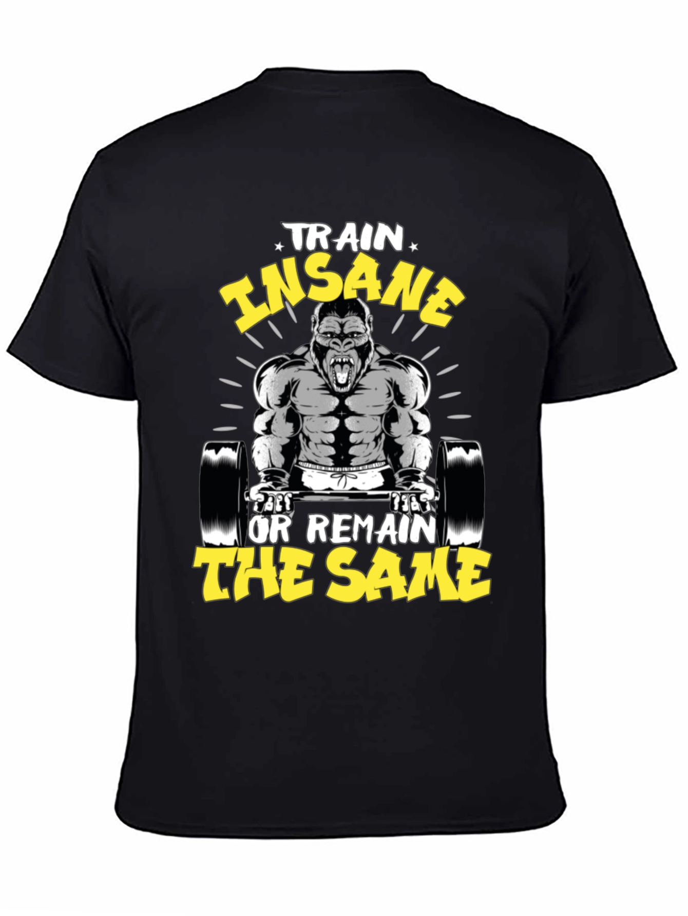 Train Insane Gorilla T-Shirt - Gym Motivation