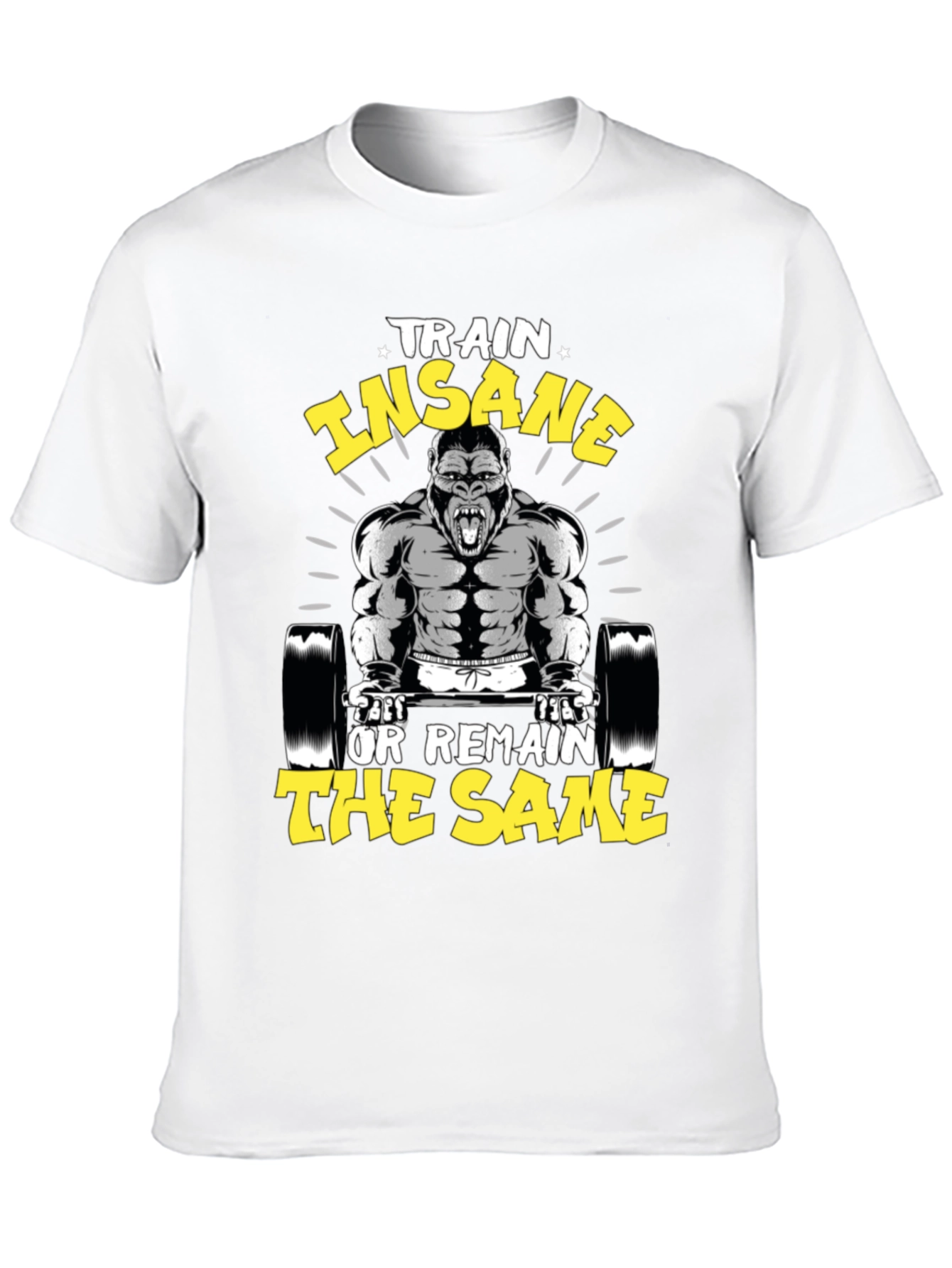 Train Insane Gorilla T-Shirt - Gym Motivation