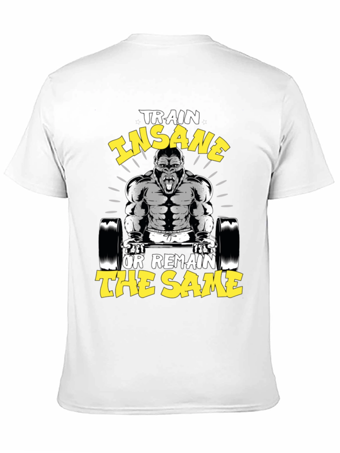 Train Insane Gorilla T-Shirt - Gym Motivation