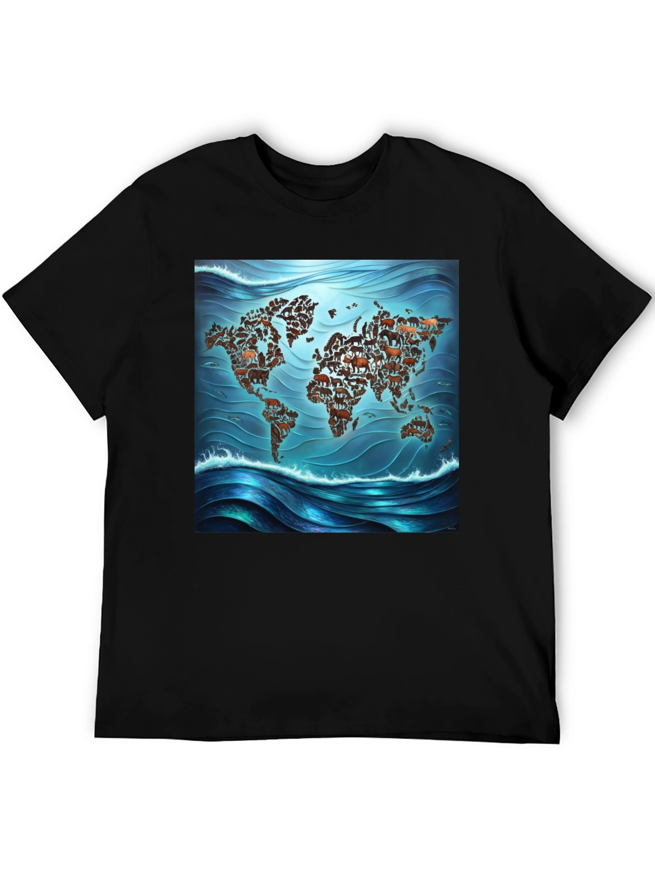 Animal Map Tee - Global Wildlife T-Shirt
