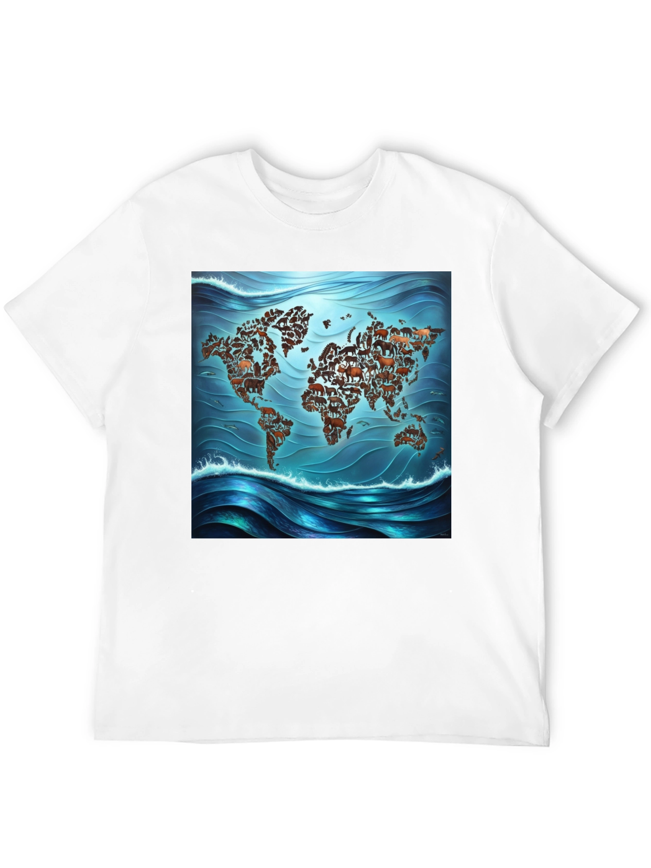 Animal Map Tee - Global Wildlife T-Shirt