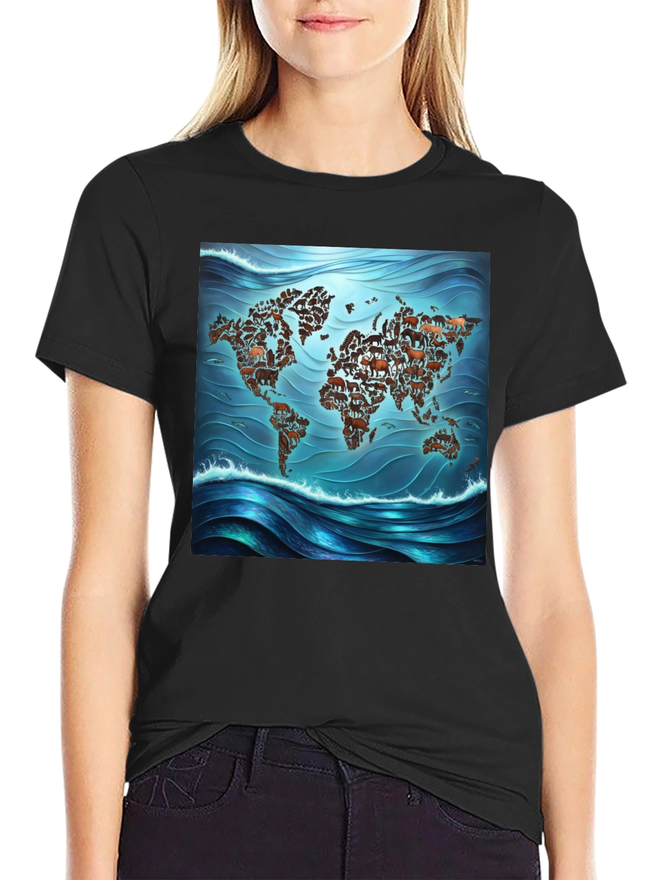 Animal Map Tee - Global Wildlife T-Shirt